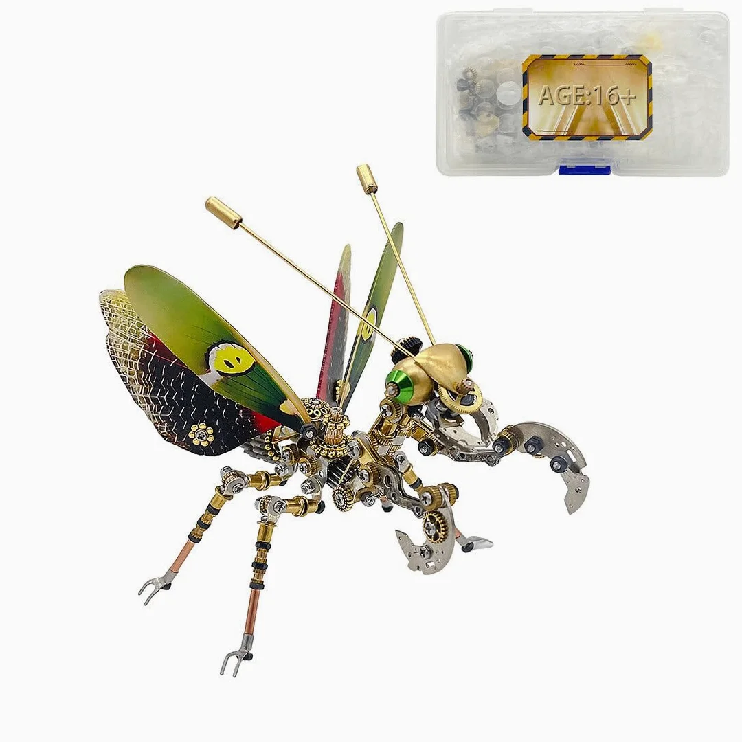 Puzzle in metallo 3D, 300 pezzi, 3D Steampunk, modello di adoratrice meccanica 3D, giocattolo di montaggio per bambini adulti