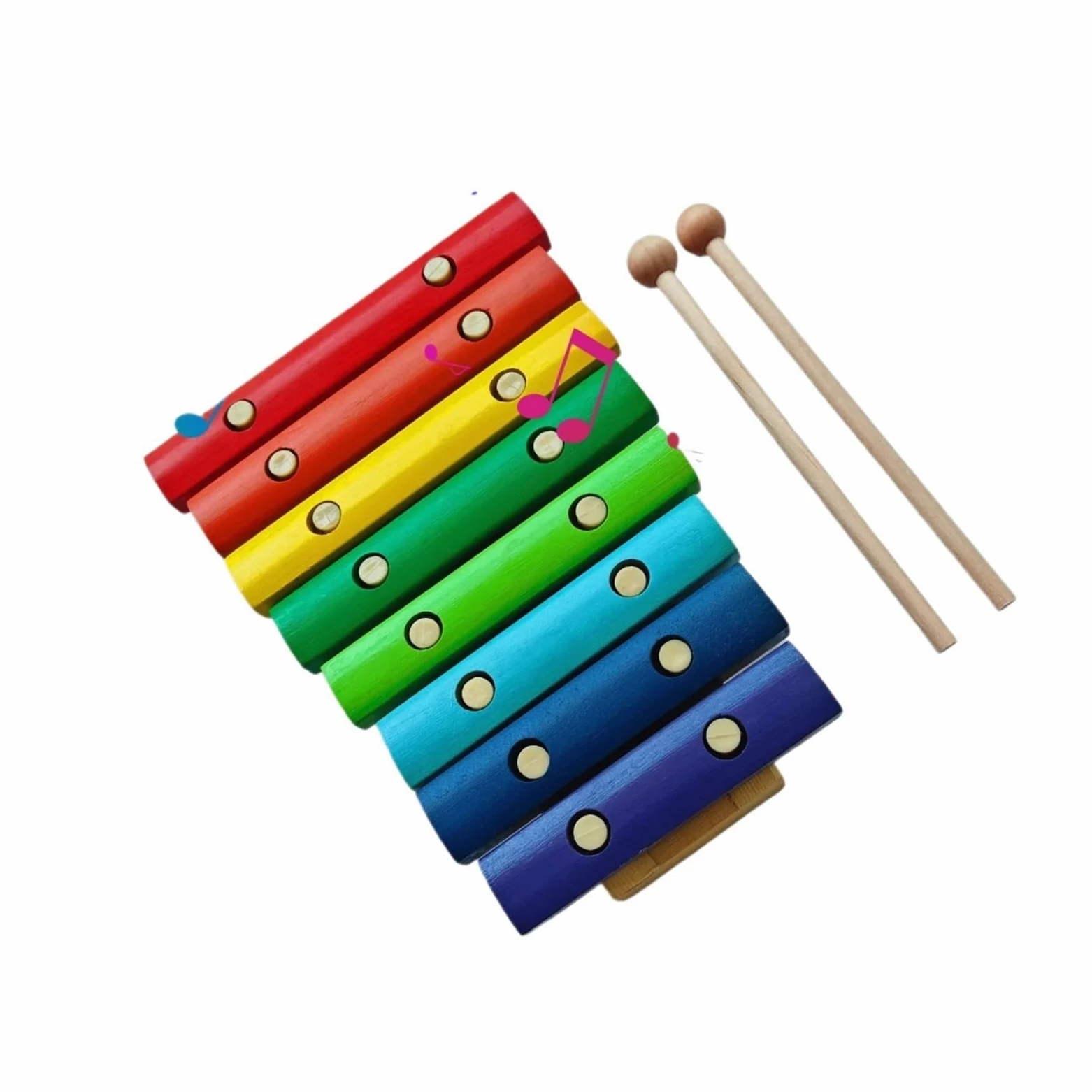 8 Notes Wooden Xylophone with 2 Mallets | Strumento musicale