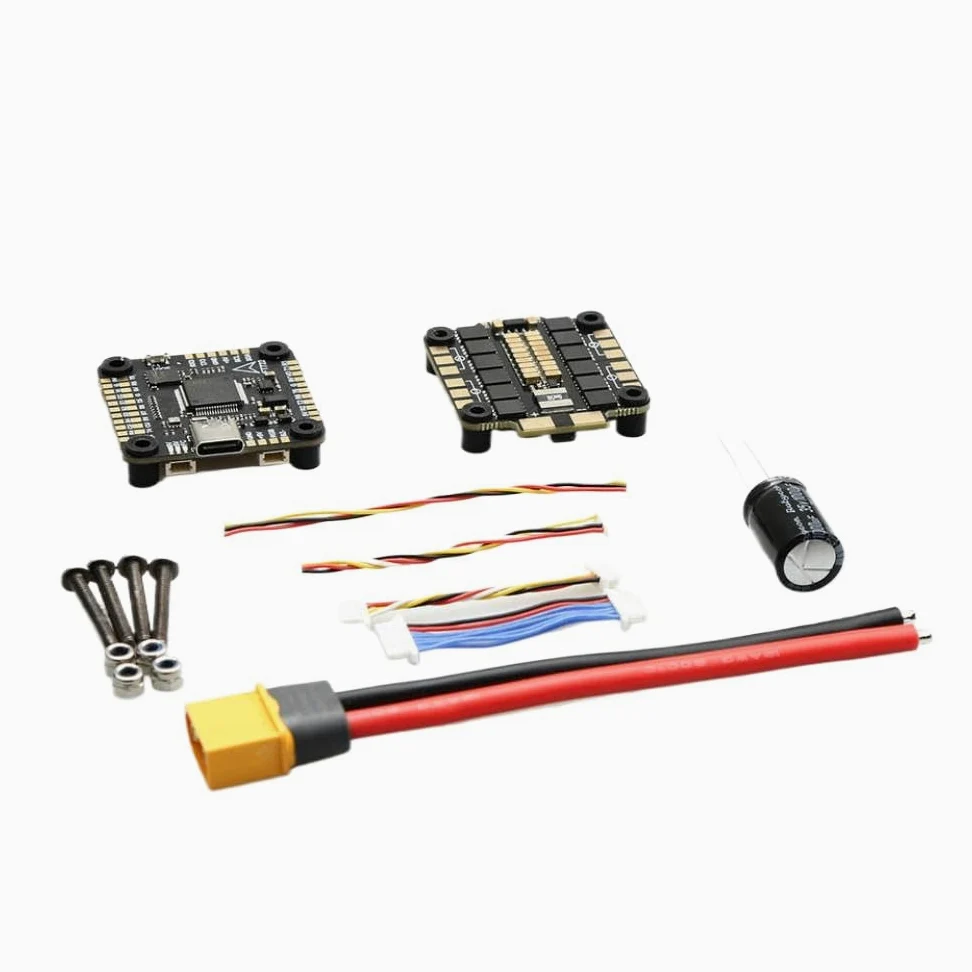 F722 Controller di volo Compatibile con un drone da corsa da 8 pollici include 60A ESC e dual BEC supporta 3 8s(F722 60A)