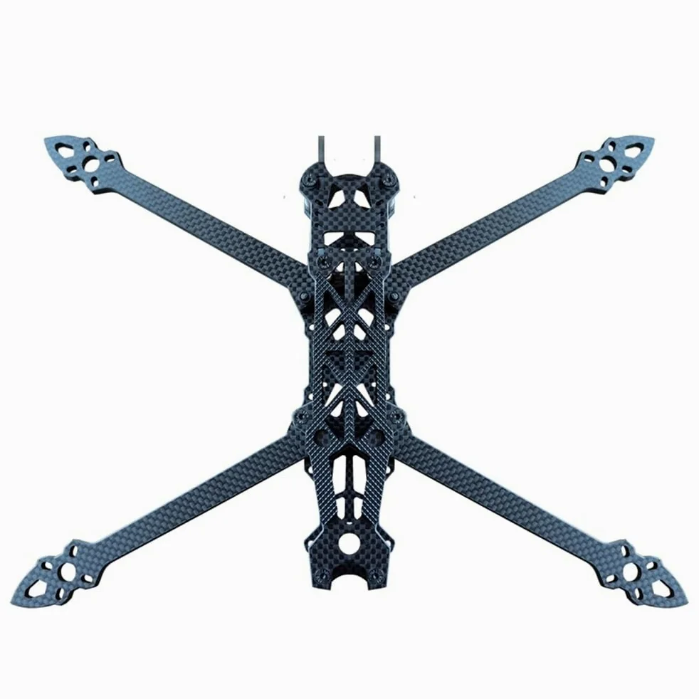 Spare parts Mark4 7 pollici 295 mm con braccio da 5 mm Telaio quadricottero 3K in fibra di carbonio 7 "FPV Freestyle RC Racing Drone con parti di stampa compatibili con FPV fai-da-te(Frame only)