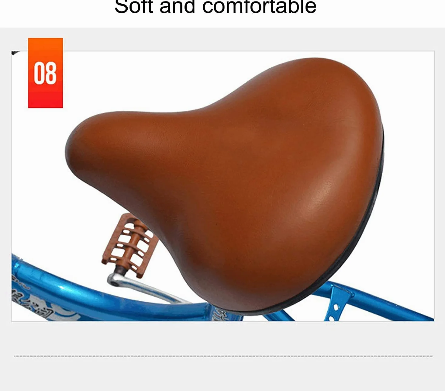 Tricicli di carico per adulti, bici da cruc, triciclo per adulti, pedale di manodopera da 50,8 cm con sedile regolabile, bicicletta a 3 ruote con cestino per la spesa, Lights Bell for Men