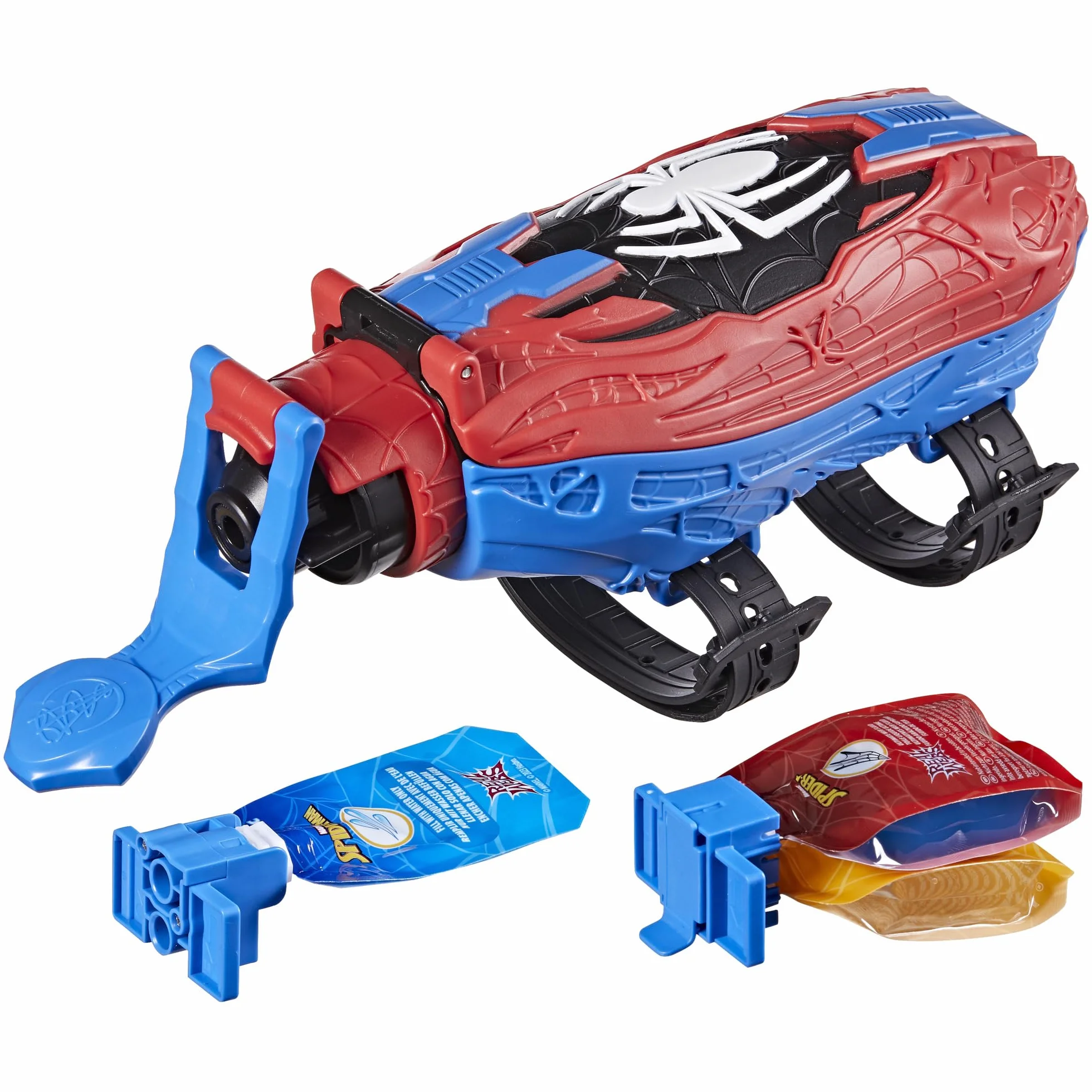 Spider-Man Hasbro Marvel Blaster Ragnatele Lunga Gittata 2 in 1 Giocattolo Supereroe Plastica 5 Anni
