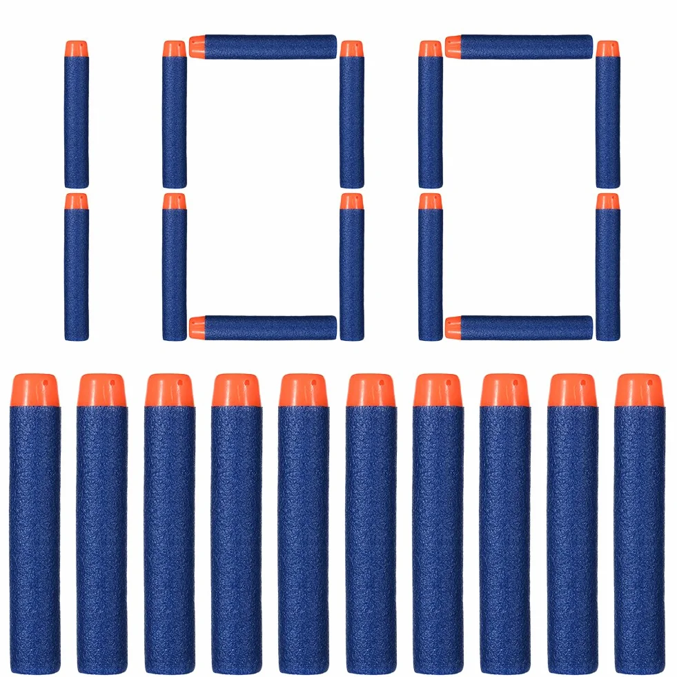 NIWWIN 100Pcs Dart Nachfüll-Pack für NERF N-Strike Elite Blaster ELITE Waffen