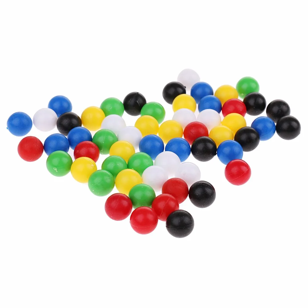 60 palline rotonde da 1 cm per collegare quattro palline in una linea per il gioco della famiglia