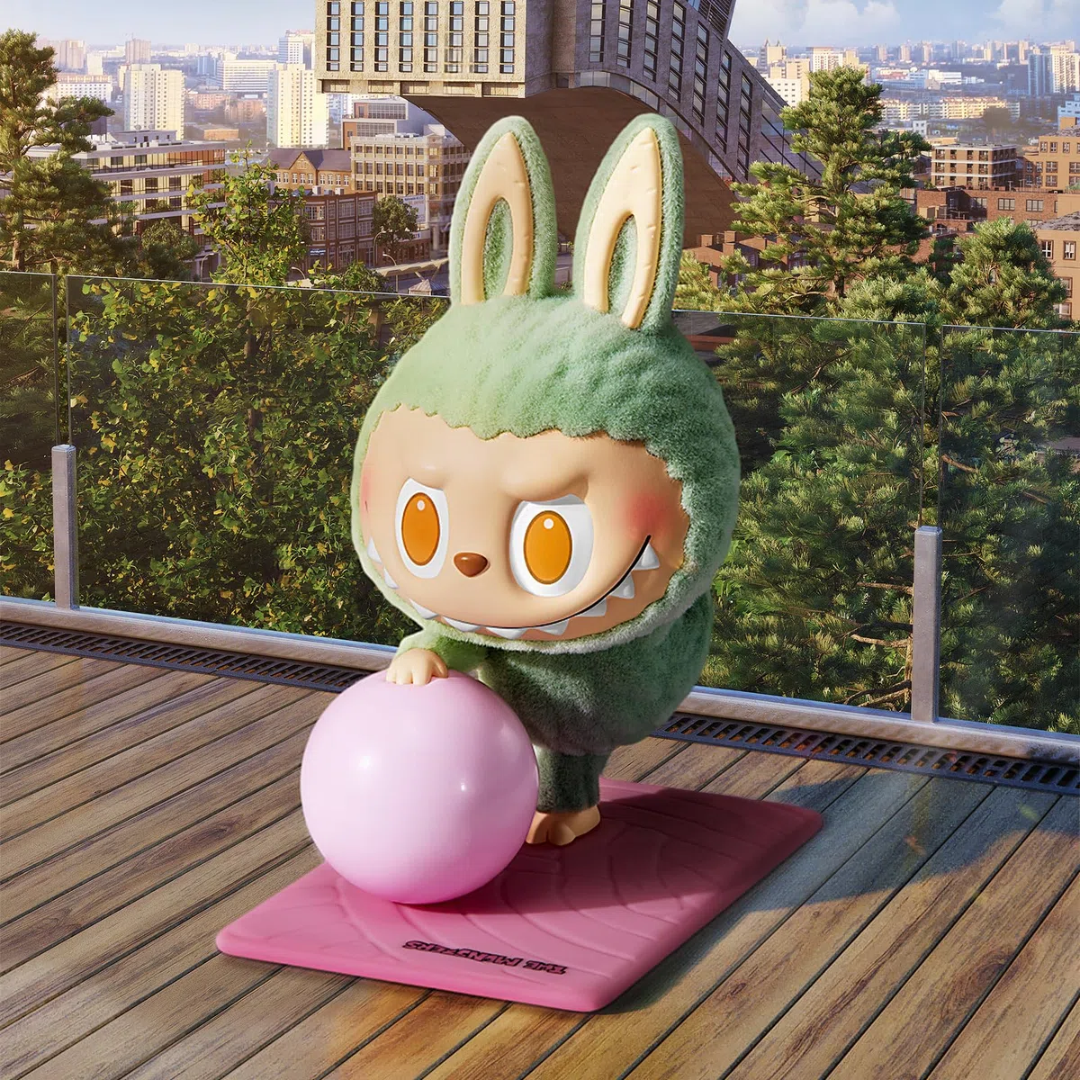 POP MART The Monsters Lazy Yoga, 10 statuine della serie The Monsters Blind Box, figure dal design casuale, giocattoli da collezione, decorazioni per la casa, regali di compleanno per le vacanze, set