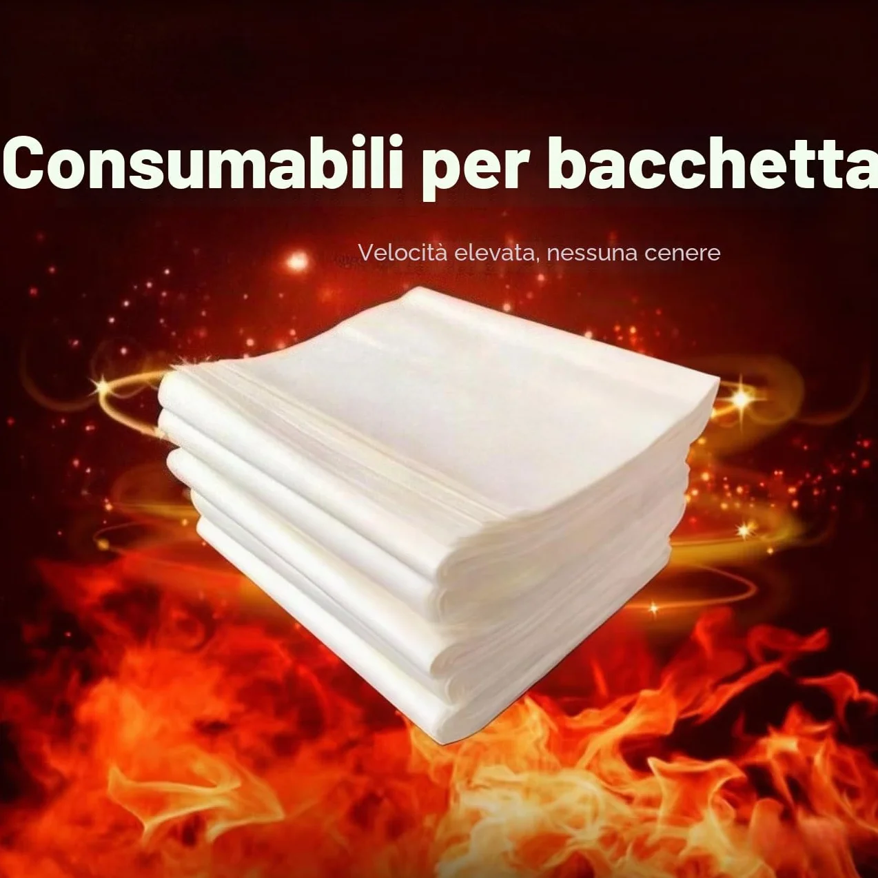 Carta Magica 50 pezzi, Carte Desideri Veloci, Puntelli da Palco Effetto Svanente Scintillante per Maghi 10×10 cm