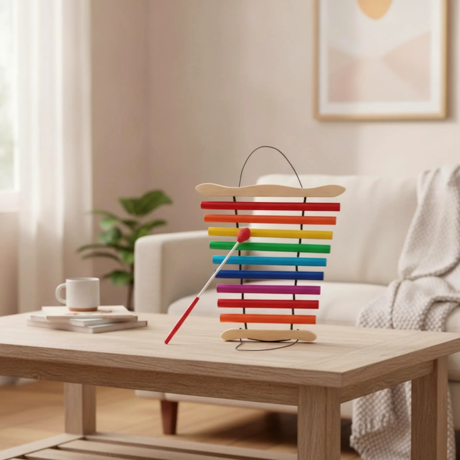 Amagogo Glockenspiel Bambini Xilofono Strumento Percussione Giocattolo Didattico Campanello in Legno E Metallo con Mazzuolo Bicolore Maneggevole Adatto per , Multicolore