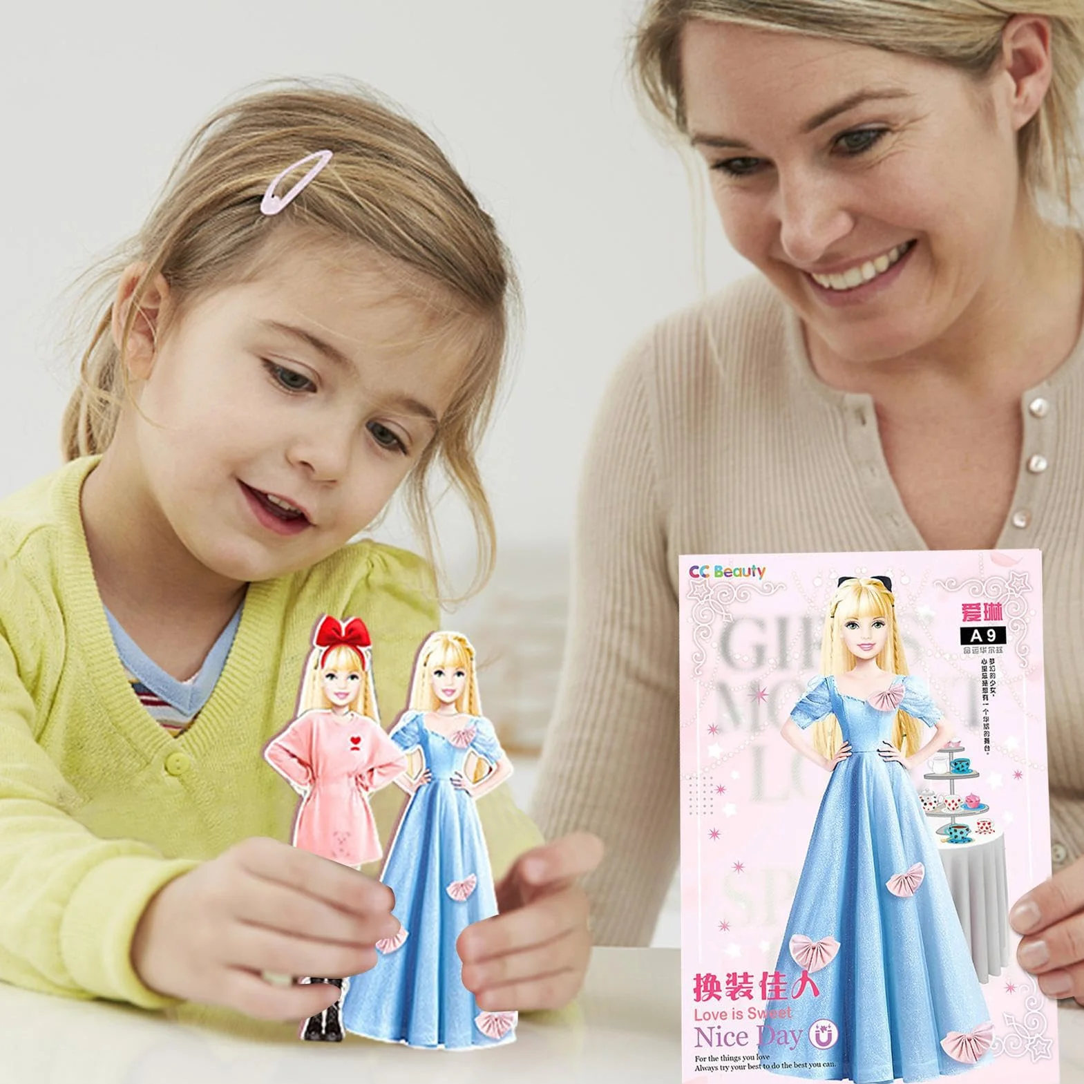 Giochi di vestire magnetici, giochi di vestire magnetici, Gioco di abbinamento di vestiti rilassante e divertente, Puzzle magnetico per la principessa, regalo di Natale di compleanno facile da