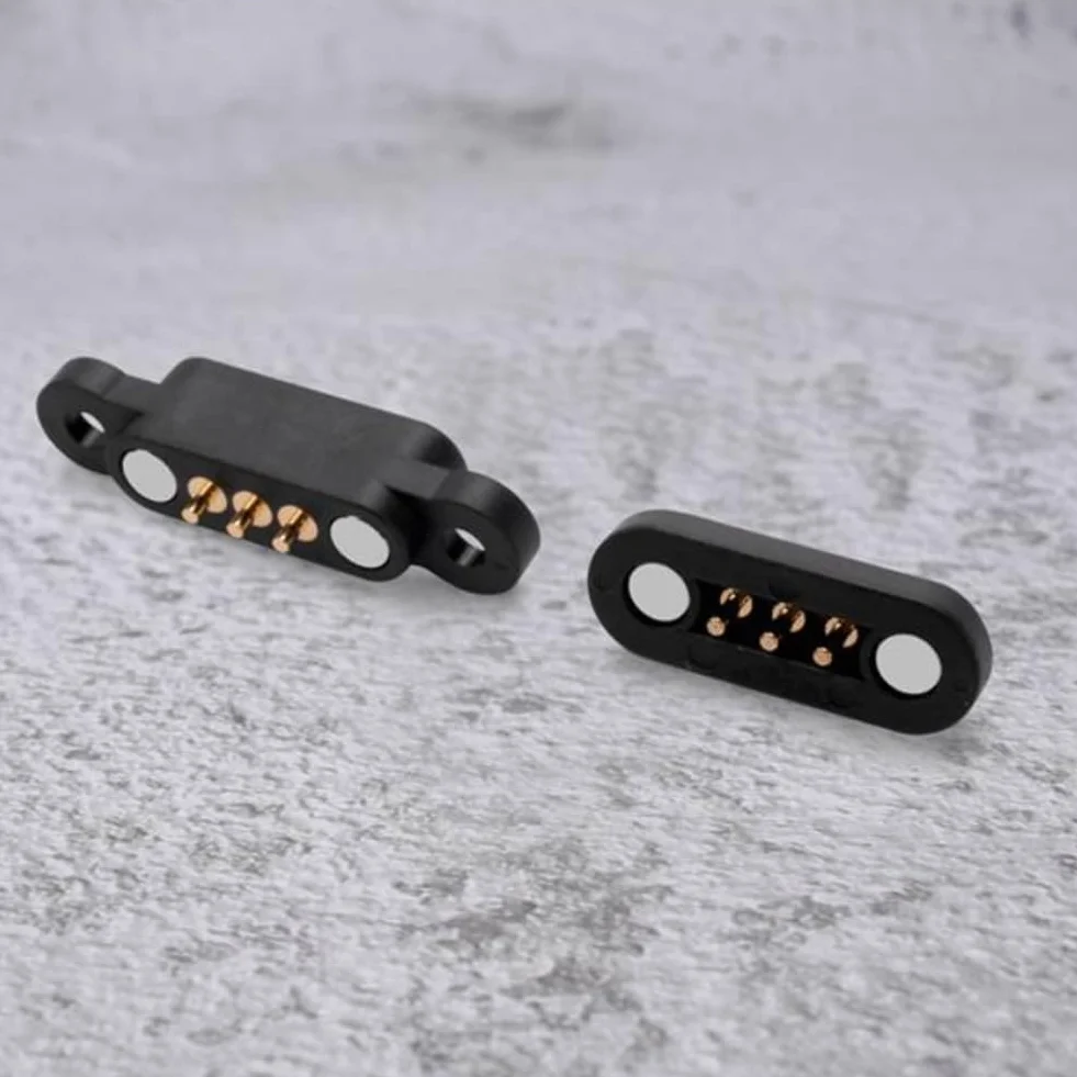 20 paia di connettori Pogo magnetici a molla a 3 pin, 3 posizioni, da 2,3 mm, fori incrociati, sonda , parti di ricambio accessori