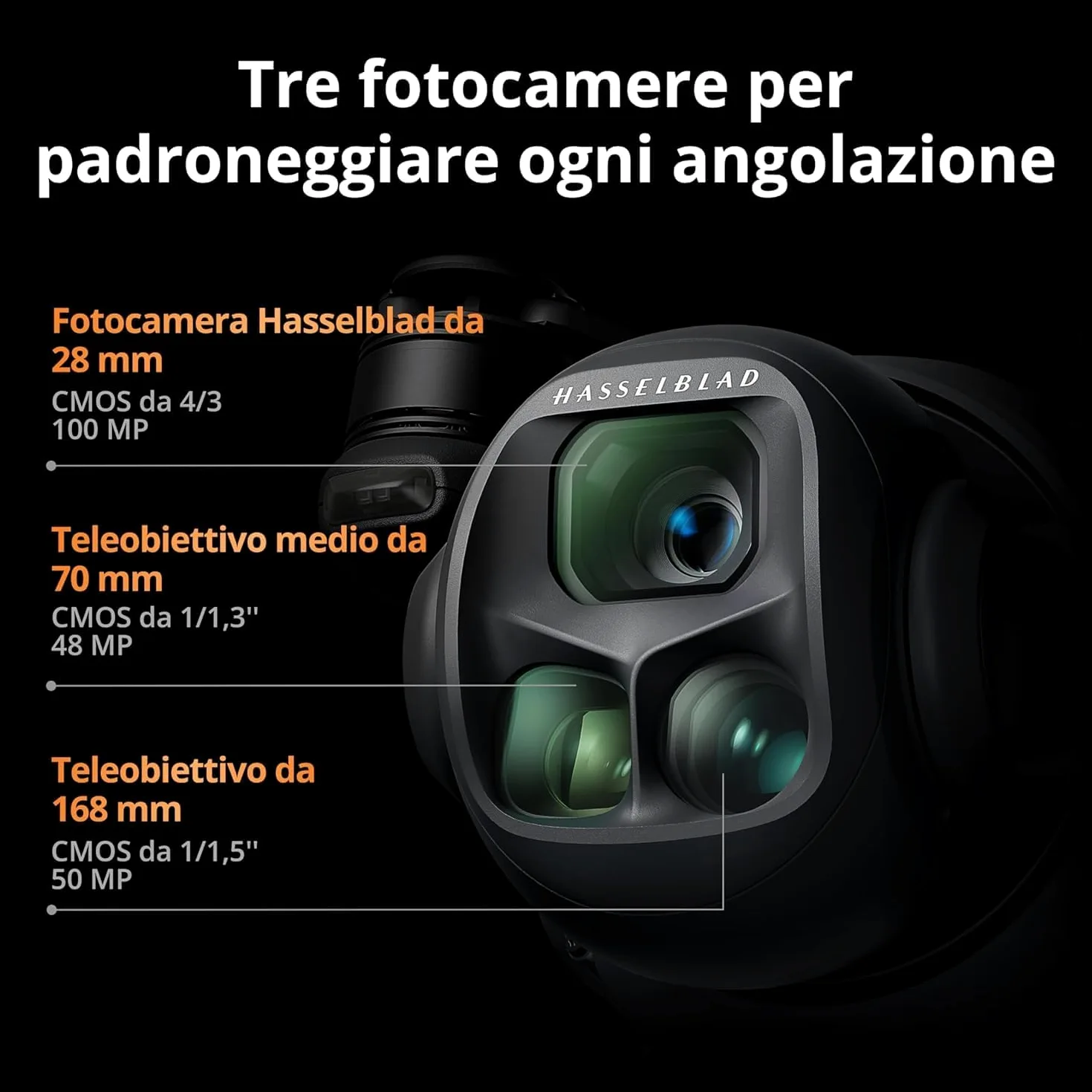 DJI Mavic 4 Pro con DJI RC 2, drone di punta con tripla fotocamera | Fotocamera Hasselblad da 100 MP con CMOS 4/3, drone per professionisti, trasmissione video a 30 km, volo fino a 51 minuti
