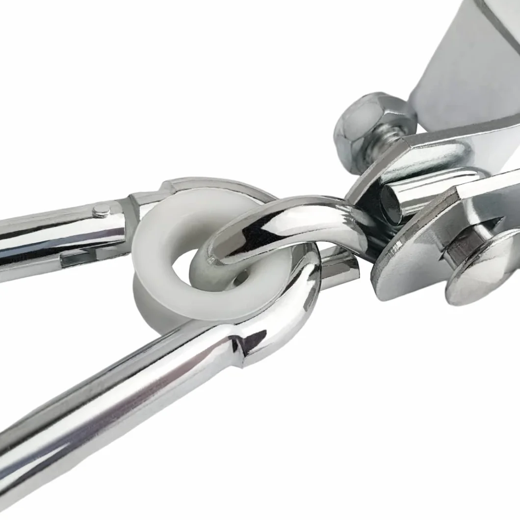 Set di 2 Ganci per Altalena con Moschettone 90x90mm Ganci A Manica Collare per Altalena - Moschettone Quadrato Supporto per Gancio Gancio per Travi O Legni Quadrati Supporto