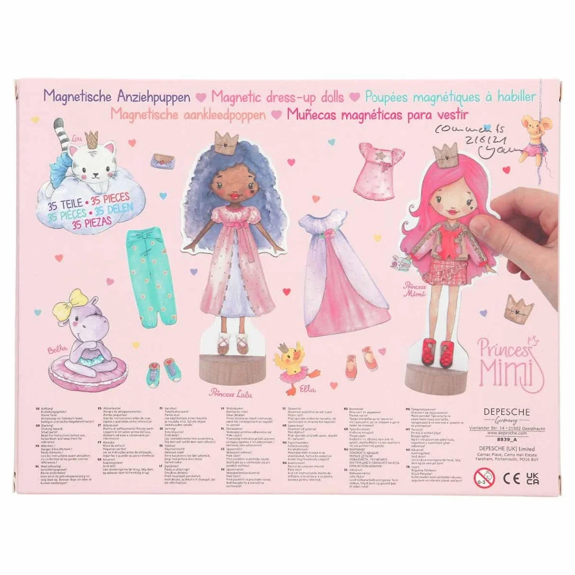 Depesche Princess Mimi - Magnetic Dress-up Dools (048839)