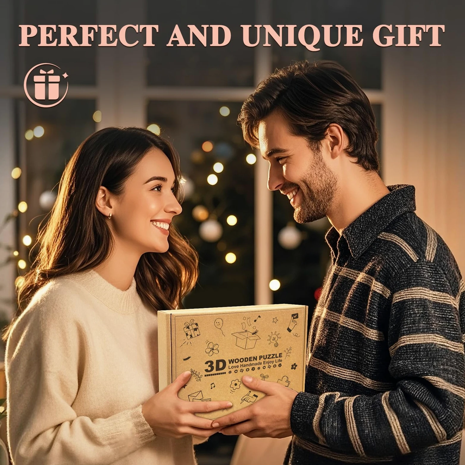 Puzzle 3D in legno per adulti, farfalle e fiori, meccanismo puzzle 3D, kit di modellismo per adulti, regalo creativo per donne e uomini
