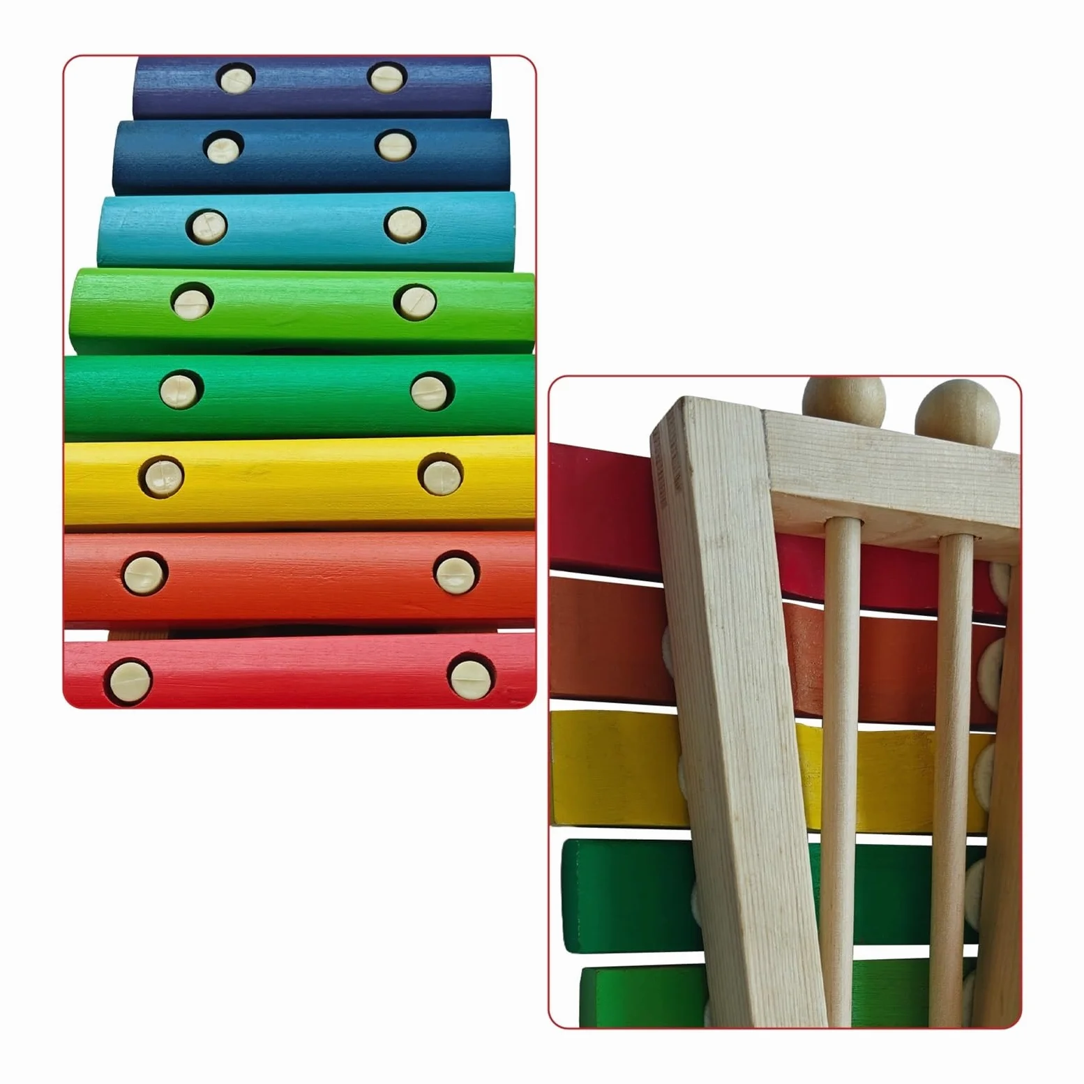 8 Notes Wooden Xylophone | Strumento musicale con 2 bacchette