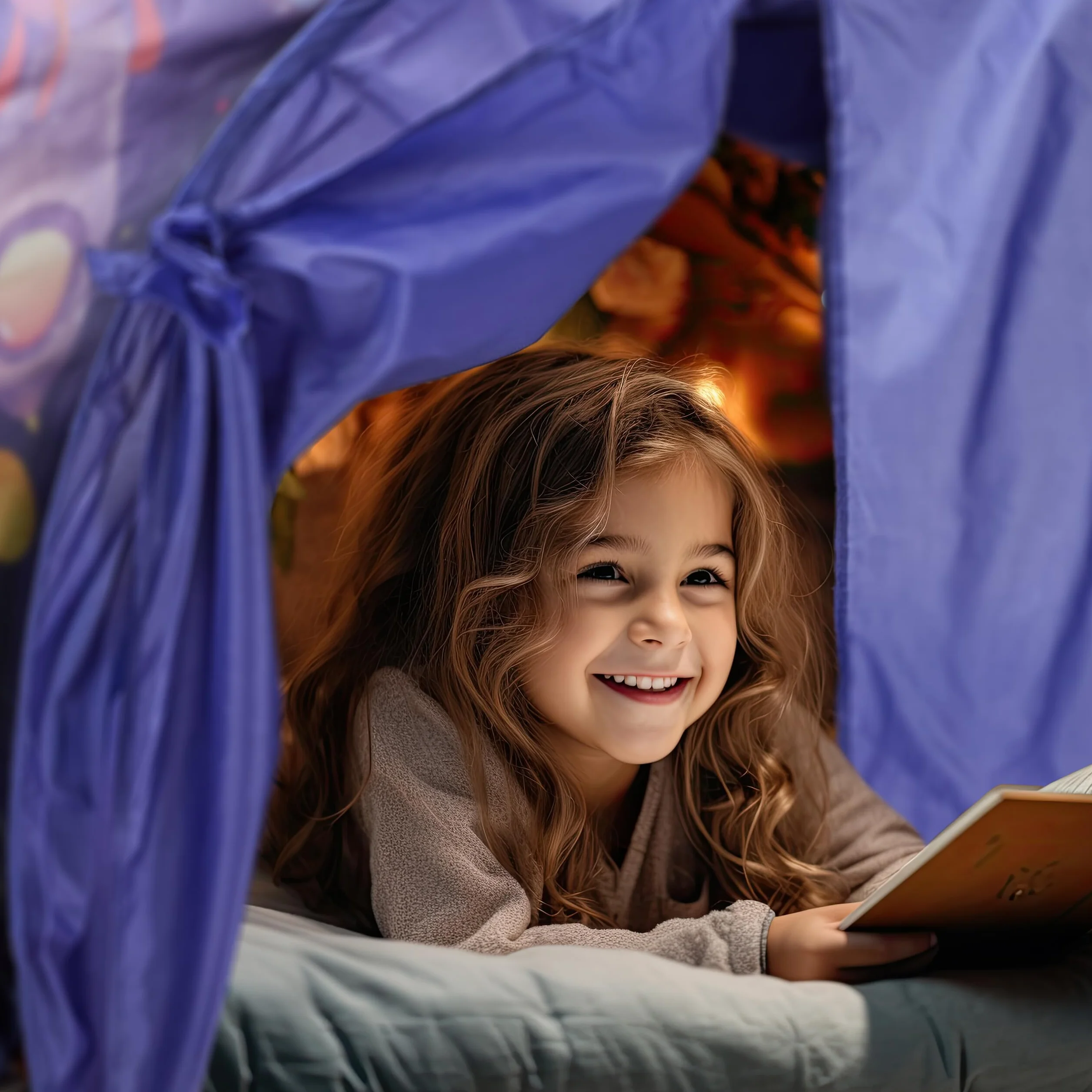 Relaxdays Tenda da Letto per Bambini, 220 x 79 cm, Cupola da Gioco, Funzione Pop-Up, Rifugio per la Cameretta, Unicorno