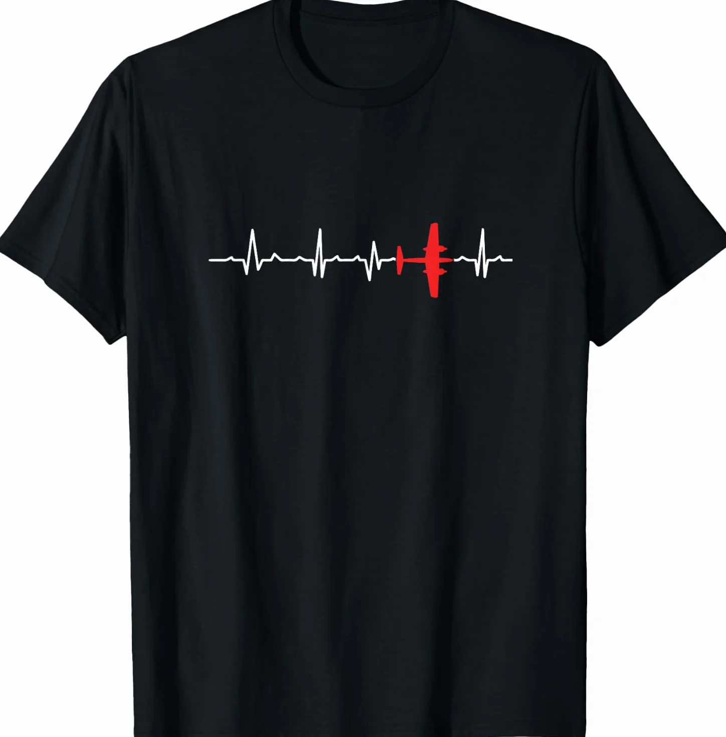 Aereo Heartbeat Airbeat Aircraft Air Fighter Combattente Maglietta