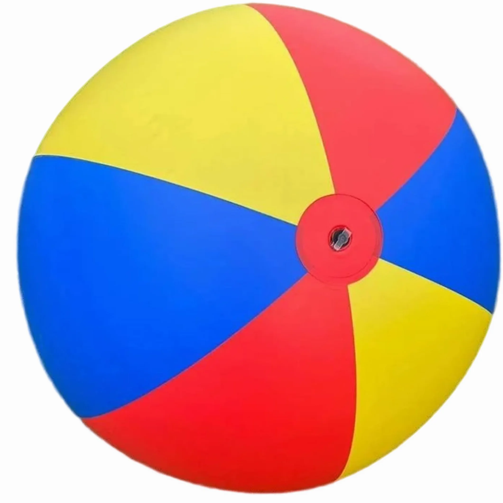 Palla Gonfiabile Gigante, Pallone da Spiaggia Gonfiabile Gigante, Palline da Gioco in PVC Morbido per Divertimento in Famiglia all'Aperto, Rosso/Giallo/Blu, 100 cm/39, 37 Pollici, Spiaggia, Palline