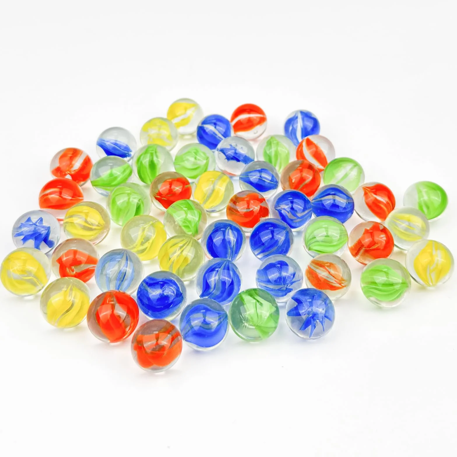 Sfere di vetro multicolore 16 mm per decorazione giocattoli e giochi