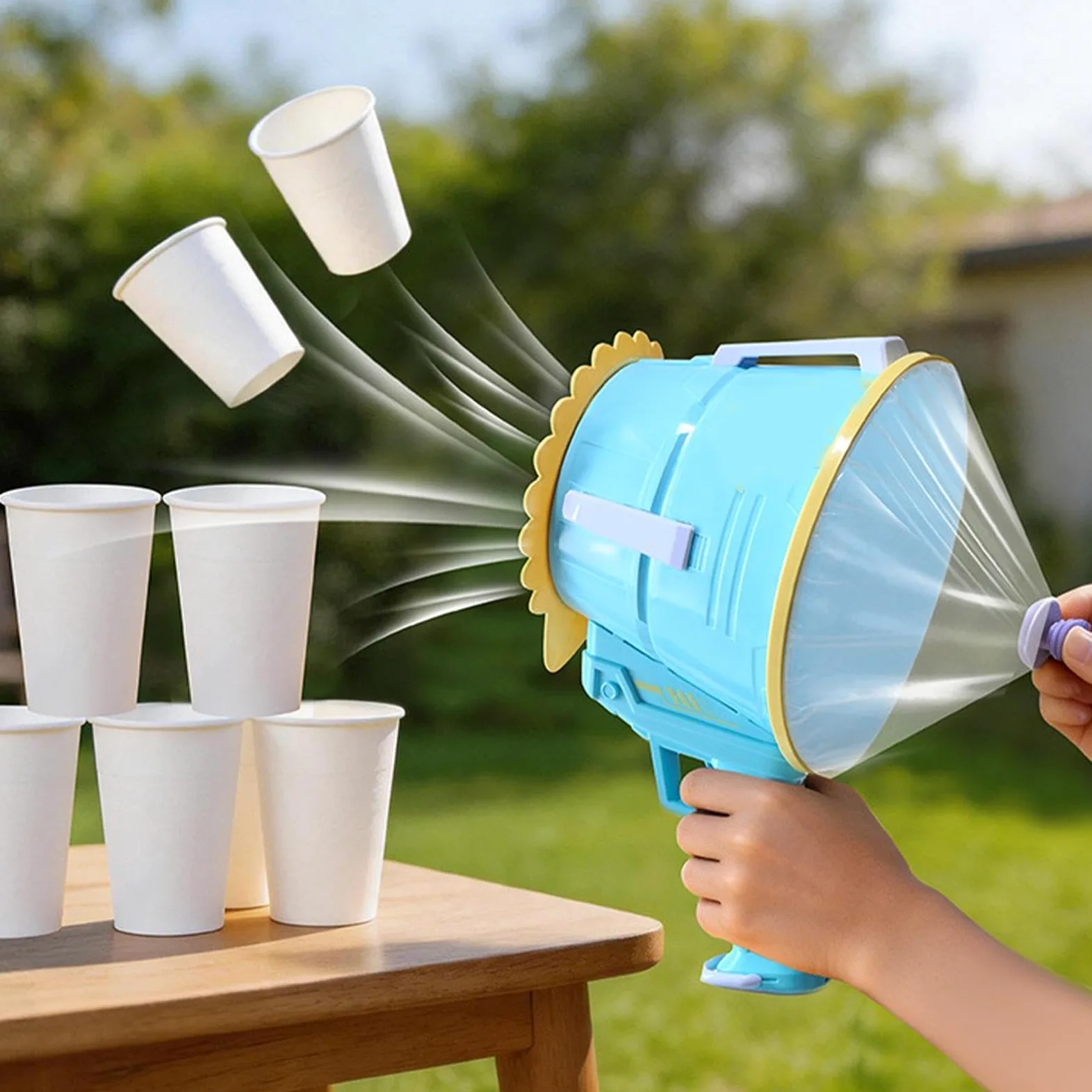 Macchina Bolle Giocattolo da Giardino Portatile | Macchina Per Bolle Da Esterno Per Ragazzi, Compleanno, Feste E Vacanze, Cortile, Giardino, , Spiaggia, Estivi, Giochi E