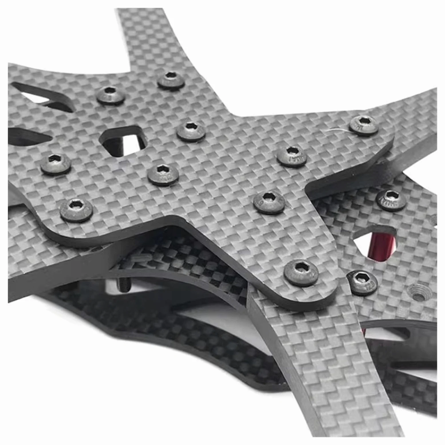 Kit telaio quadricottero in fibra di carbonio, drone freestyle 225MM | 130*183MM, piastra braccio 5.5MM, superiore 2.0MM, inferiore 2.5MM, lato 2.0MM(5 Inch Frame)