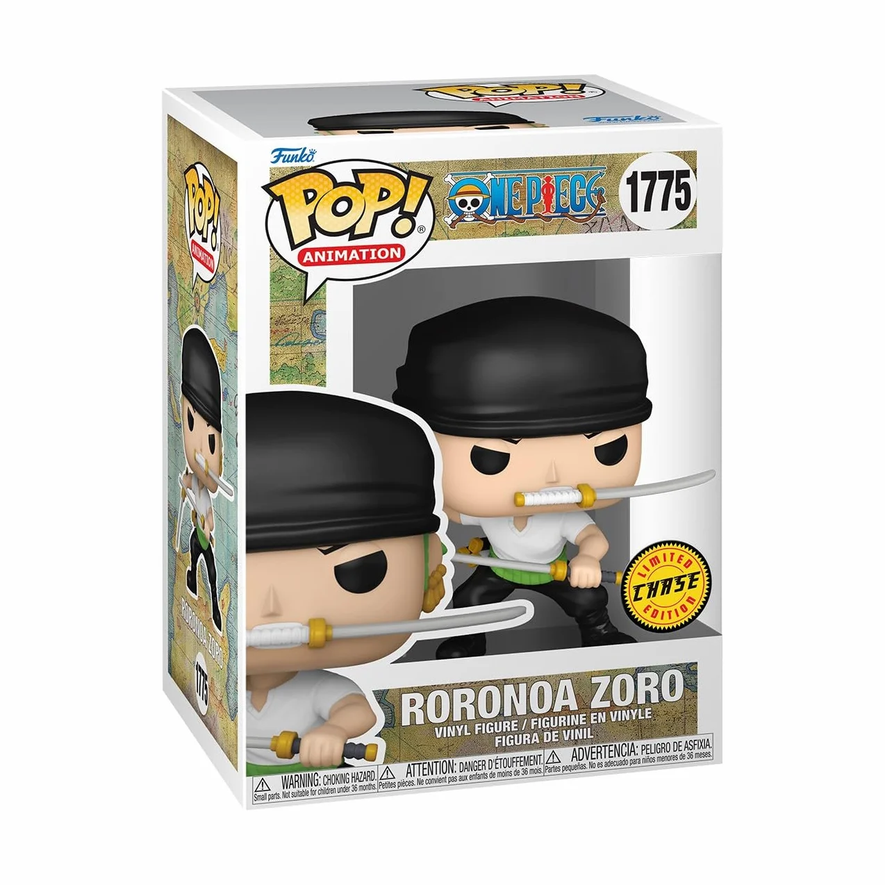 Funko Pop! Animation: One Piece - Roronoa Zoro w/Chase (Styles Vary) - Figura in Vinile da Collezione - Idea Regalo - Merchandising Ufficiale - Giocattoli per Bambini e Adulti - Anime Fans