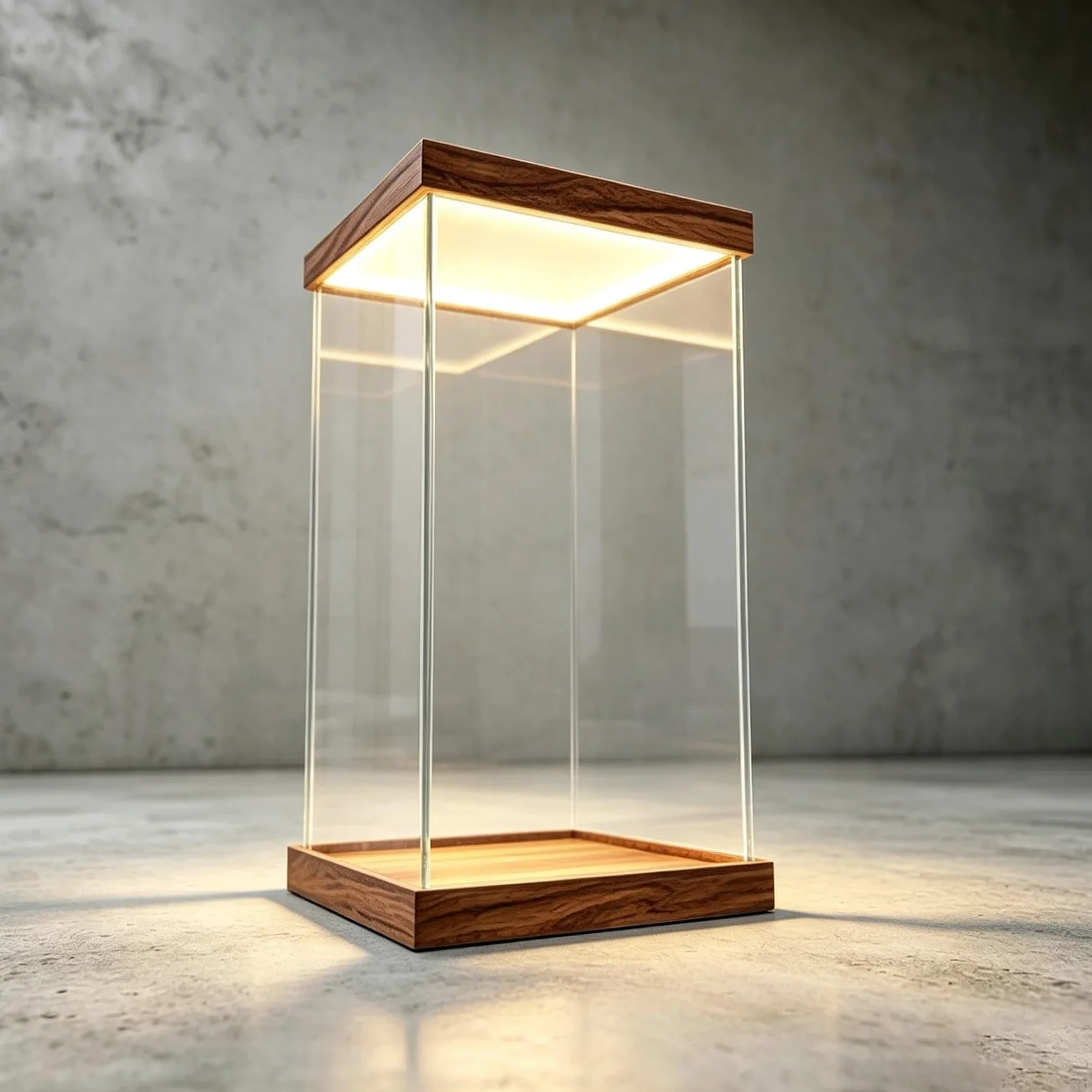 Teca Plexiglass Vetrina Espositiva da Terra 20,25,30,40,50,60,70,75cm Base | Vetrina Espositiva Antipolvere in Acrilico Trasparente, Impilabile, per Oggetti da Collezione(20x20xH35cm/8x8x14")
