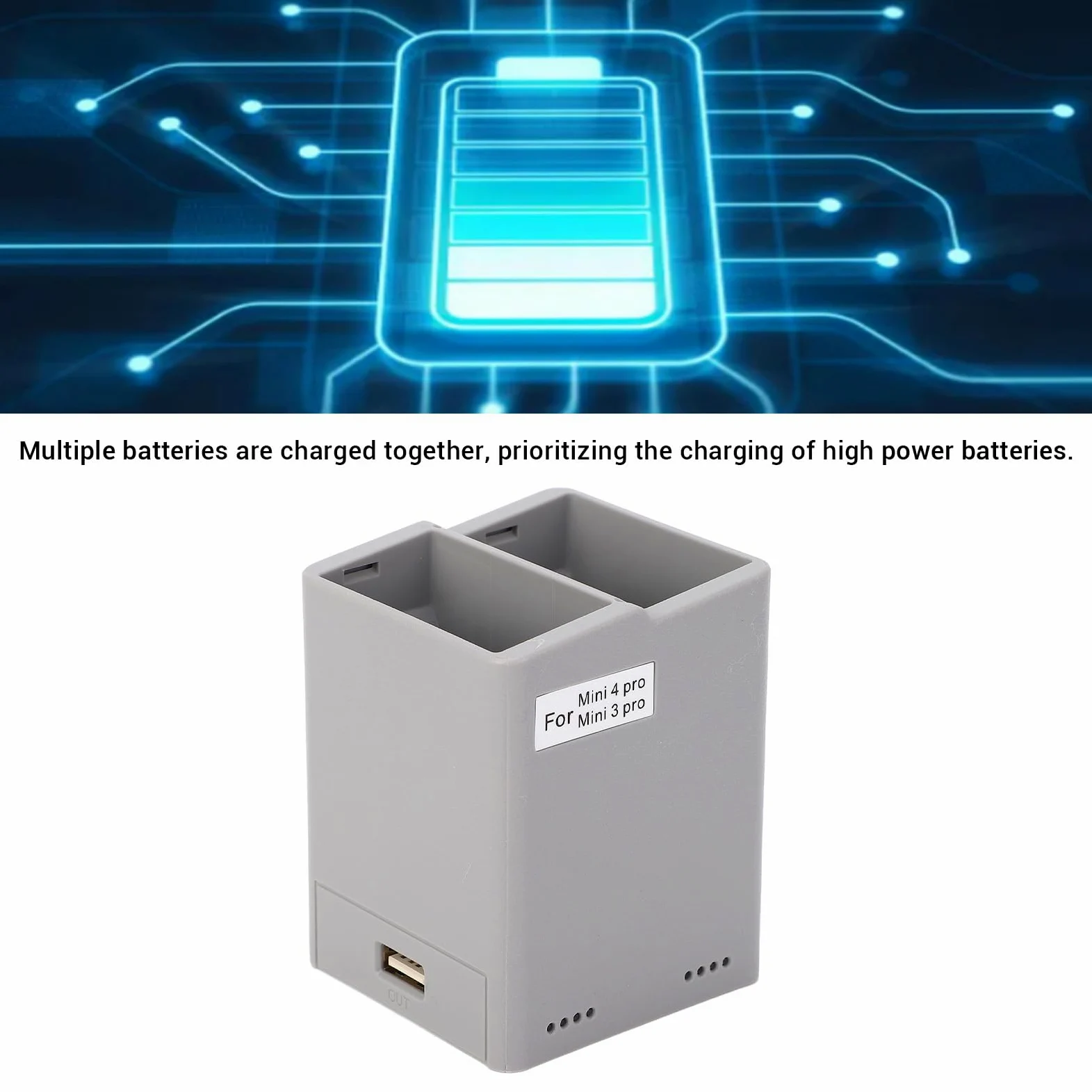 Drone Battery Charging Hub Efficient Portatile Display Digitale per Mini