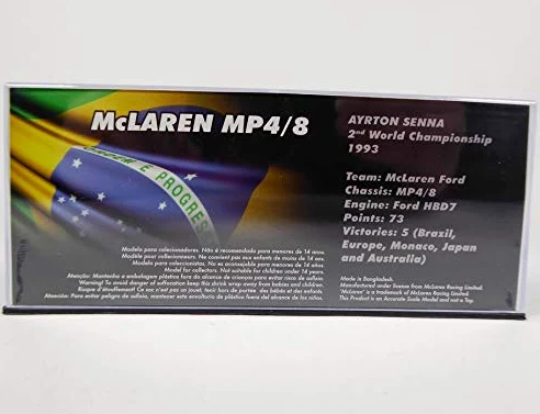 OPO 10 Ayrton Senna McLaren MP4 / 8# 8 - Winner Australia GP - Formula 1 1993 1:43 Altaya (713)