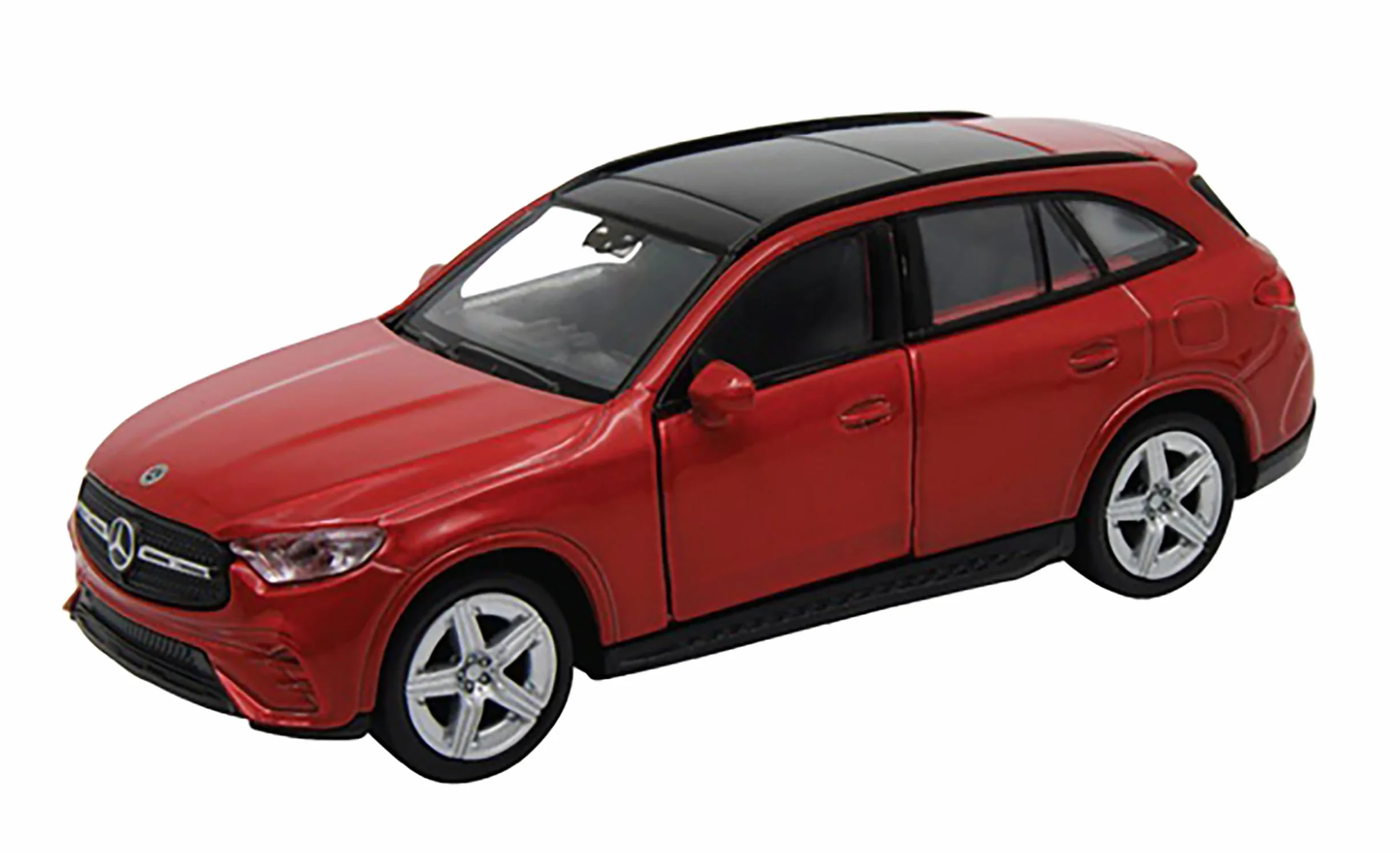 Mercedes-Benz GLC 12 cm modello auto in metallo modello auto con motore di ritiro Welly 25 (rosso metallizzato)