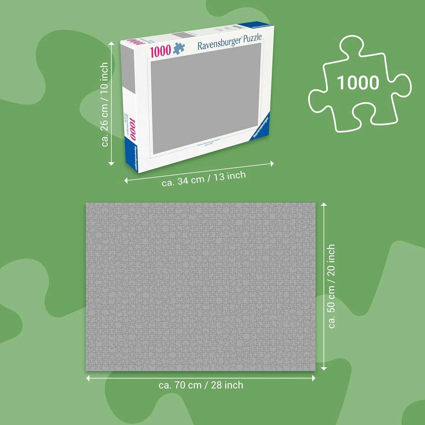 Ravensburger Puzzle 1000 pezzi Ciliegi in fiore e Monte Fuji – Puzzle Adulti +14 anni, 70 x 50 cm, Puzzle per Adulti, Foto Giappone, Idee Regalo