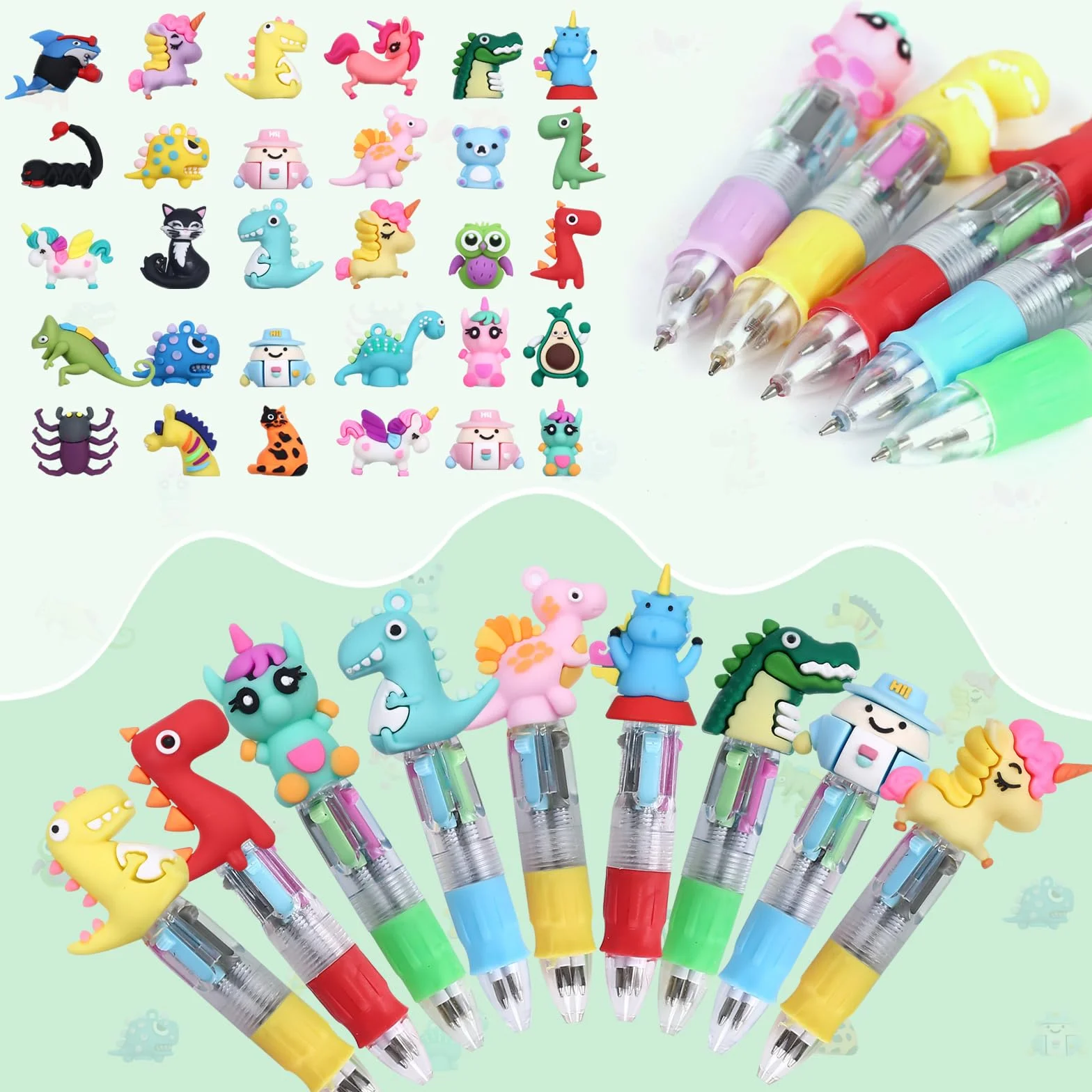 Penne Regalini Fine Festa Compleanno Multicolore Bambini Gadget Penne Gel Colorate (30)
