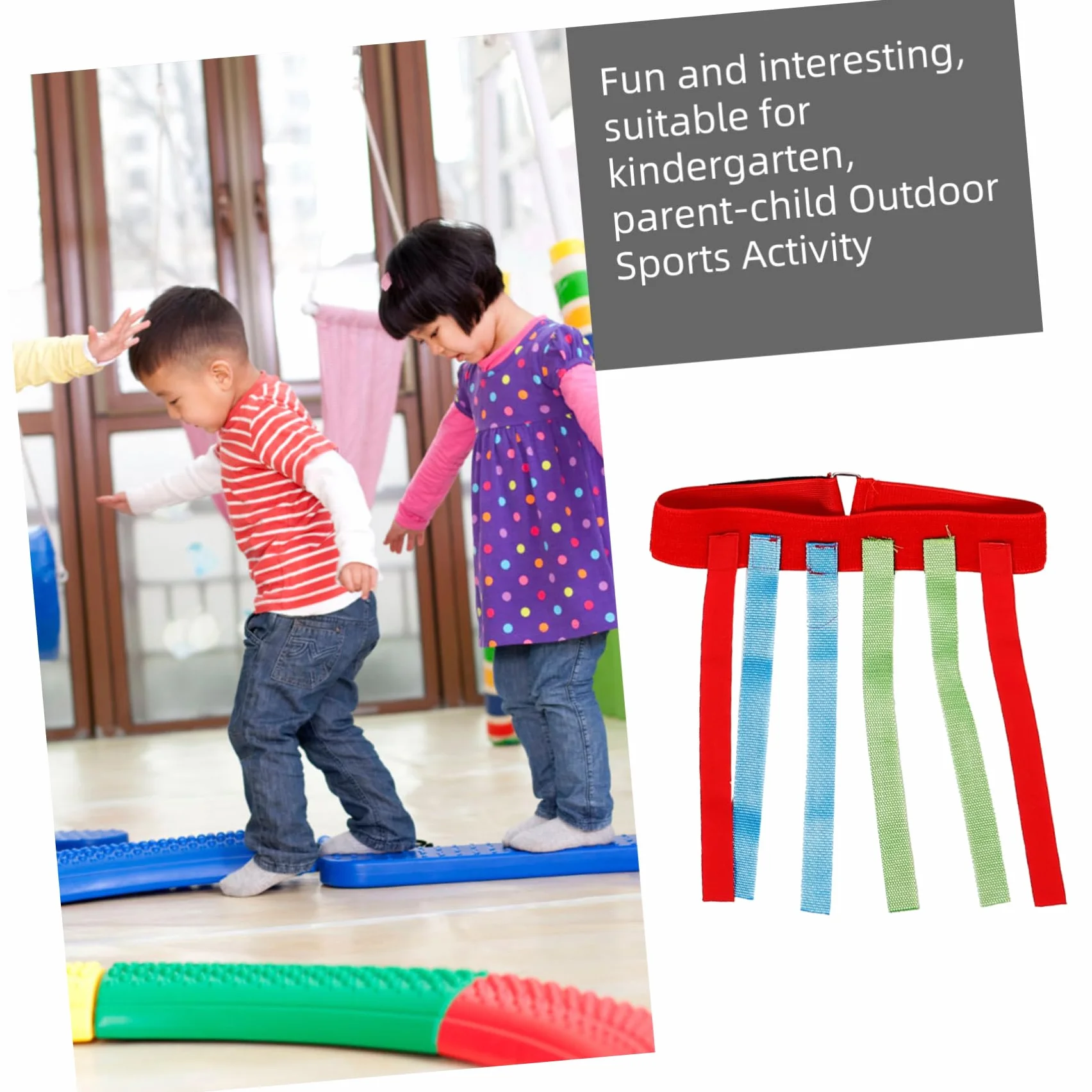 5sets Cinture Per Giochi Di Reazione Ragazzo Ragazza Attività Outdoor Con Code Colorate Prodotto Per Allenamento Sensoriale Adatto Ragazzi e Ragazze Per Giochi Di Gruppo e Famiglia