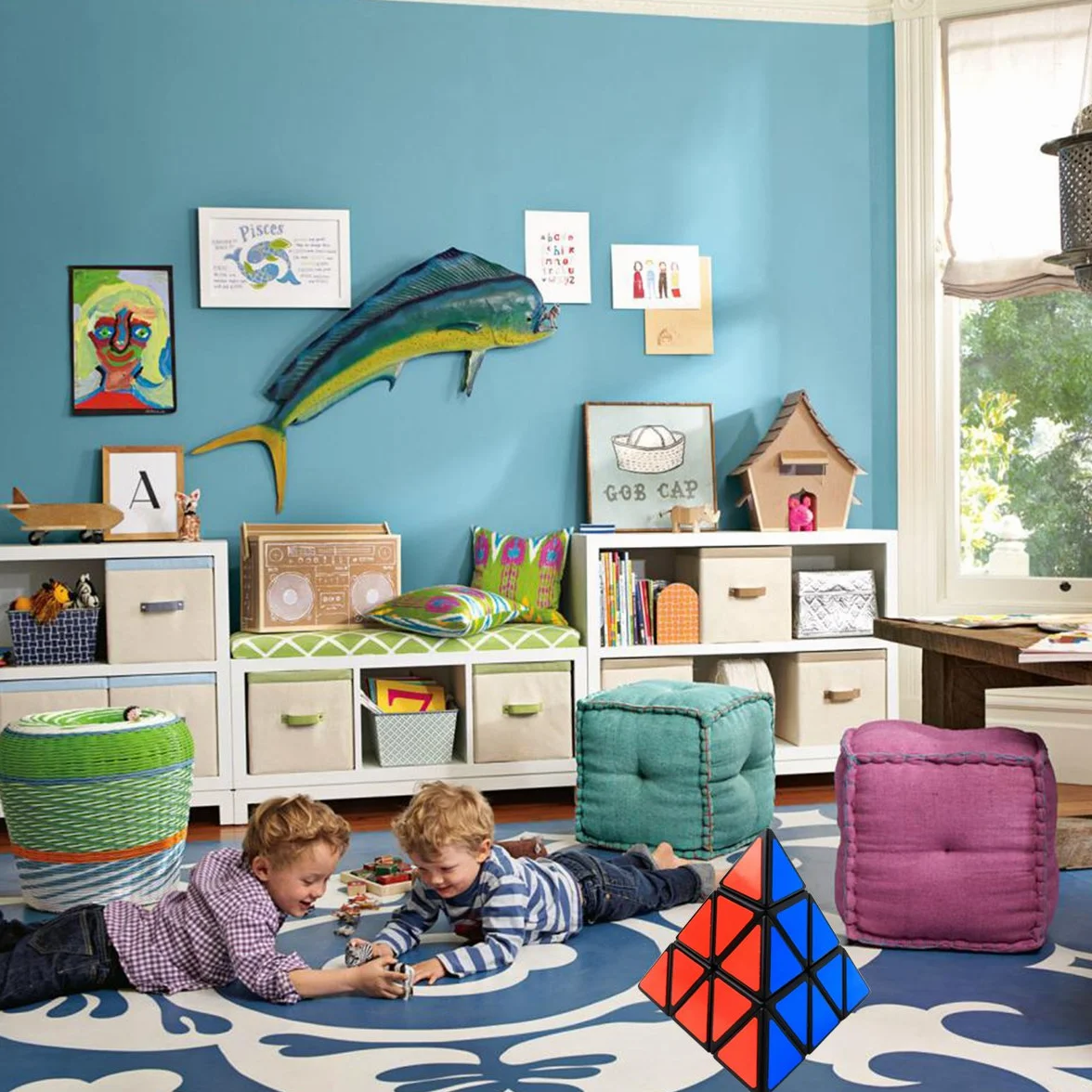 Cooja 3x3x3 Magic Pyramid Cube Speed Cube Brain Puzzle
