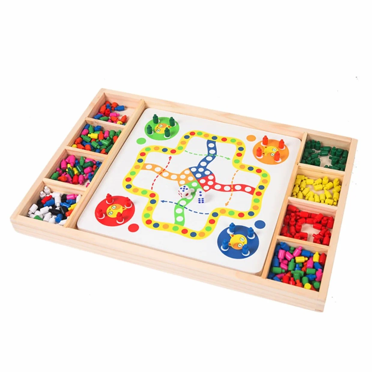 SOIMISS Gioco Educativo Chiodini a Forma di Fungo per Bambini, in Plastico Bianco, Arricchisce Creatività e Immaginazione, per Compleanni e Vita Quotidiana