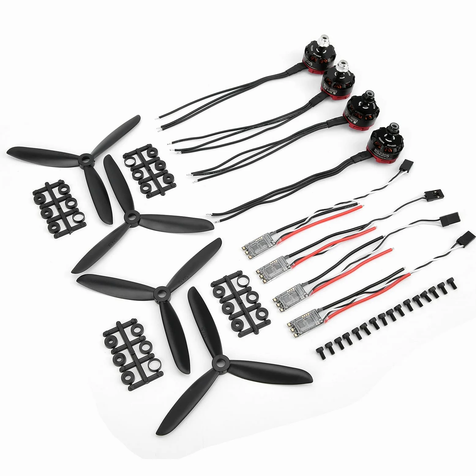 2205 2300 KV Lega di Alluminio CW CCW Motore RC Drone Kit Motore Set RC Accessorio di Ricambio per Drone Racing
