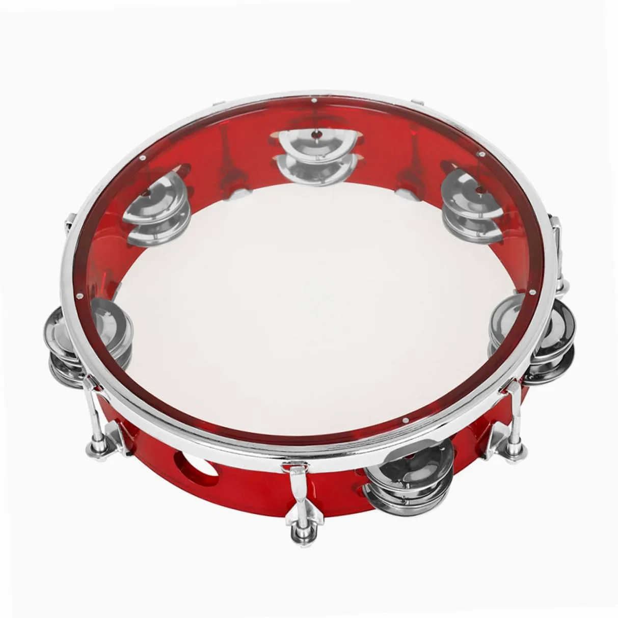 BESTonZON Tamburello Portatile Mano per Ragazzo Ragazza Strumento Musicale Percussione Leggero e Resistente per Feste e Attività Didattiche