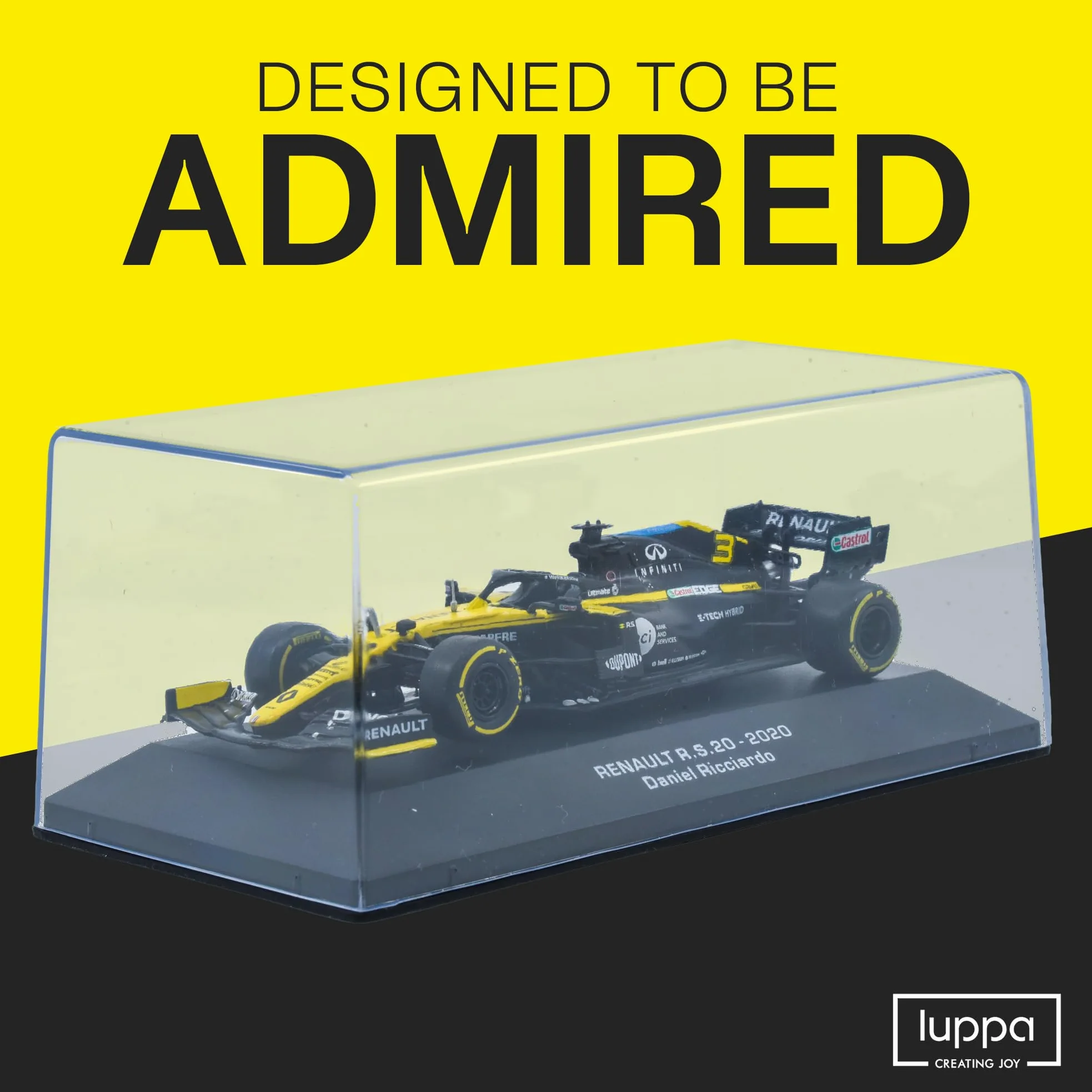 1:43 F1 Team RS20-2020 Collezione Formula 1 Race # 3 Modello Ispirato a Daniel Ricciardo & Esteban Ocon Diecast Modello da collezione