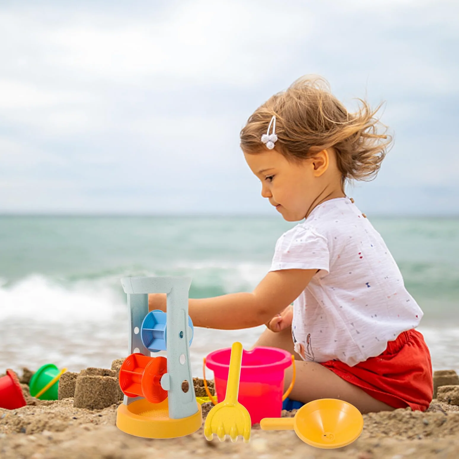 Beach Sand Toy in Plastico per Bambini, Vacanze Estive | Gioco da Spiaggia, Giochi per Spiaggia, Scuola e Backyard, Safe e Comfortable
