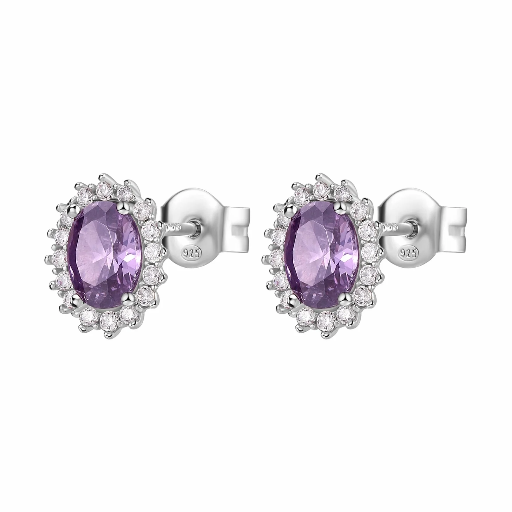 Brosway Orecchini Donna a Lobo in Argento | Orecchini A Lobo Con Magic Purple | Collezione FANCY - FMP22