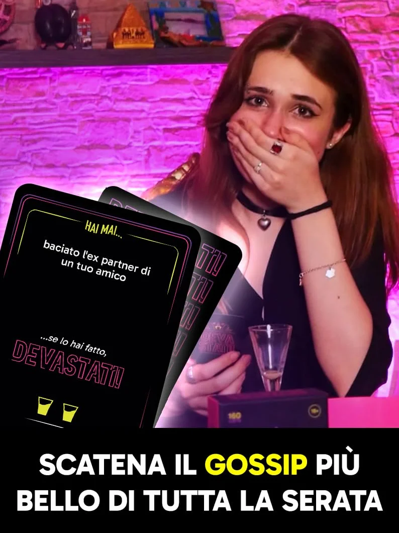 Hai Mai e Imprevisti (Versione 2025) | Gioco da tavolo alcolico per Gen Z (18+) | Carte per bere con sfide, gossip e meme | Perfetto per feste