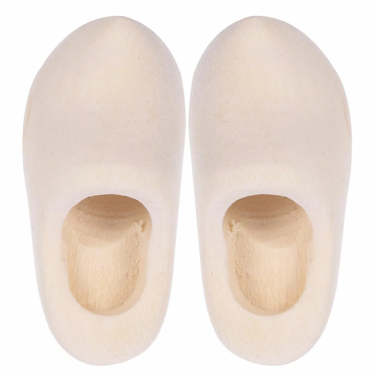EXCEART 1 paio di mini scarpe di legno olandesi Portachiavi decorativo zoccoli ornamenti in miniatura accessori per la casa delle bambole fai da te scarpe per bambole Natale figure in legno