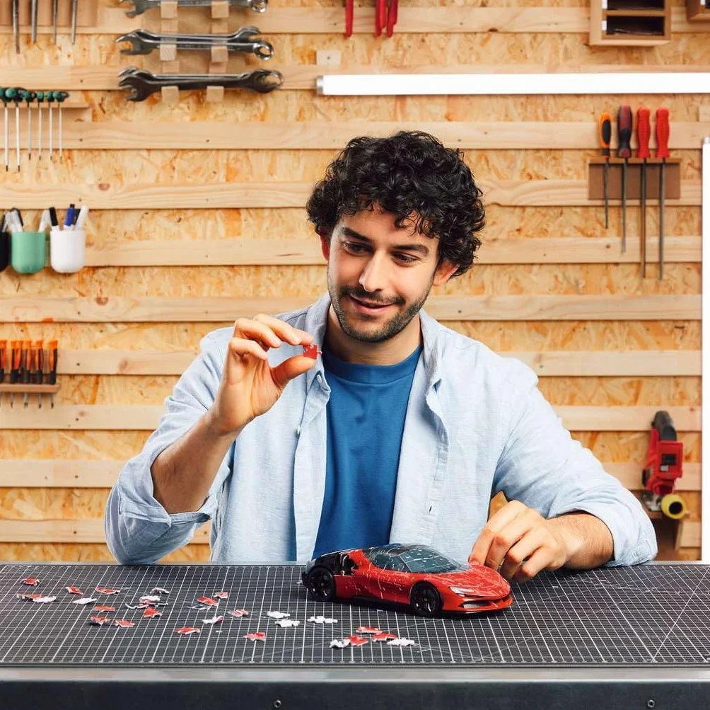 Ravensburger - Puzzle 3D Ferrari SF90 Stradale 161 pezzi, Modellismo da costruire adulti, Modellino Ferrari, Modellini auto da costruire, Idee Regalo