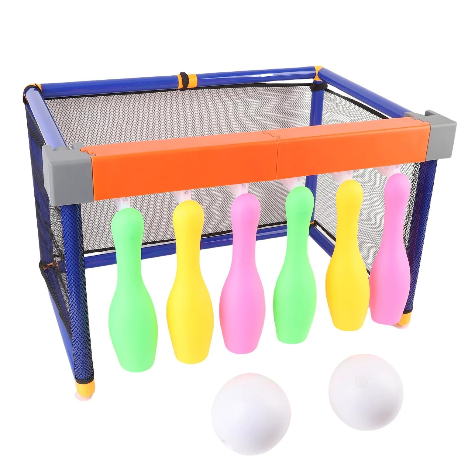 YUYTE Set Giochi Calcio e Bowling 2 in 1 per Bambini con Birilli Luminosi