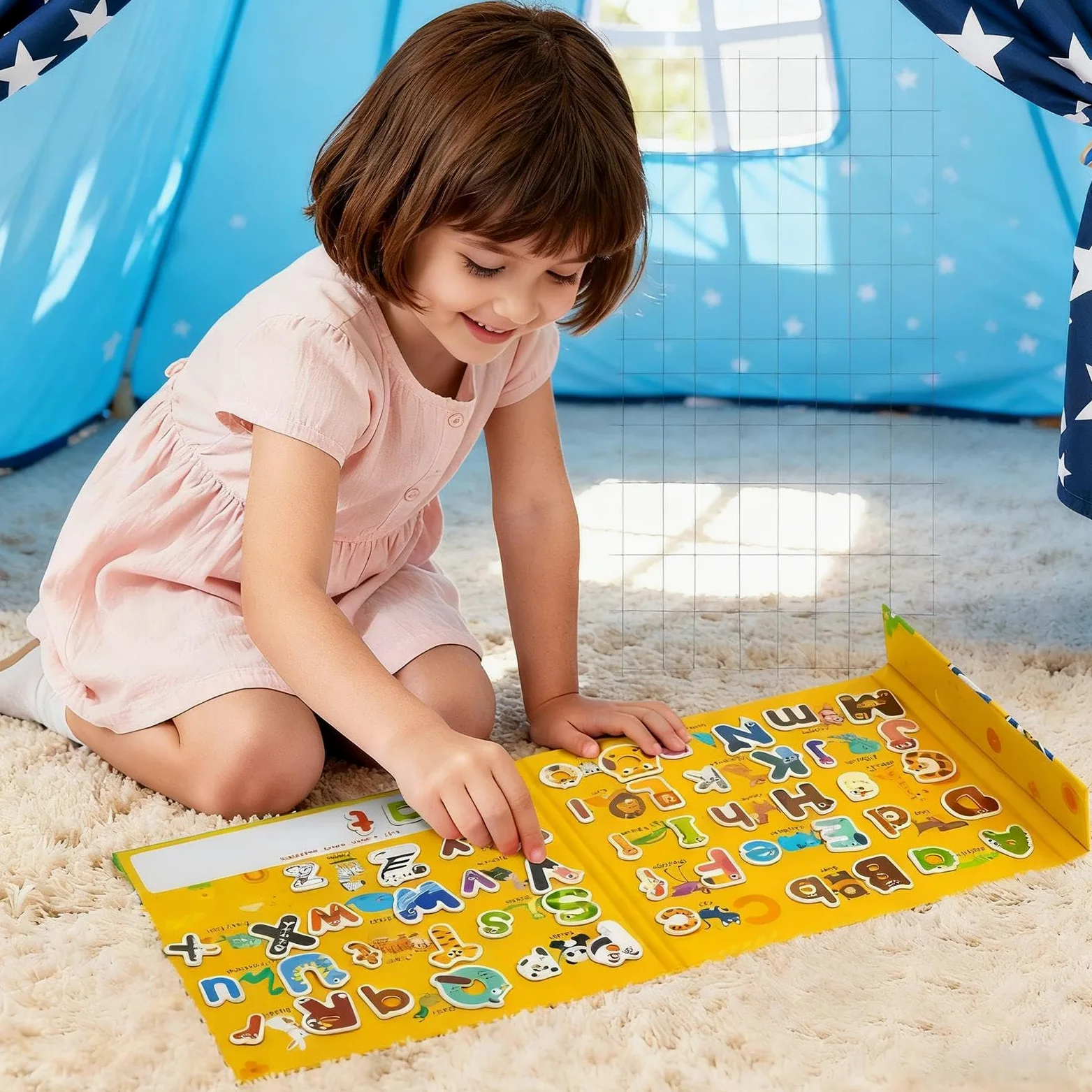 Lettere Magnetiche Animali Giocattolo Asilo | Magneti Frigo per Bambini 3+ Anni Ragazzi Ragazze Casa Scuola Lavagna Asilo Viaggio