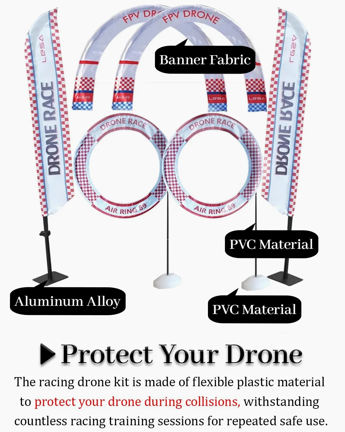 Drone Obstacle Course Accessori per addestramento e pratica di volo