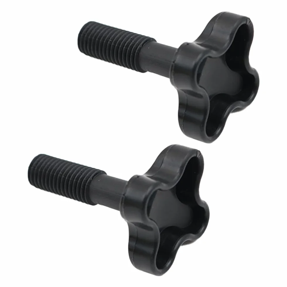 2 Pezzi M12 Vite di fissaggio in plastica, Manopola Tettoie Altalena da Giardino Raccordi in plastica per fissare il telaio del baldacchino al telaio dell'altalena - Nero