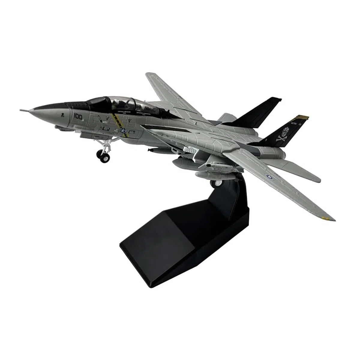 Aereo in Metallo pressofuso Scala 1/100 per Grumman F14 Tomcat Bombcat Fighter Collezione di Modelli di Aeroplano in Metallo pressofuso per Raccolta ed Esposizione (Stile 1)