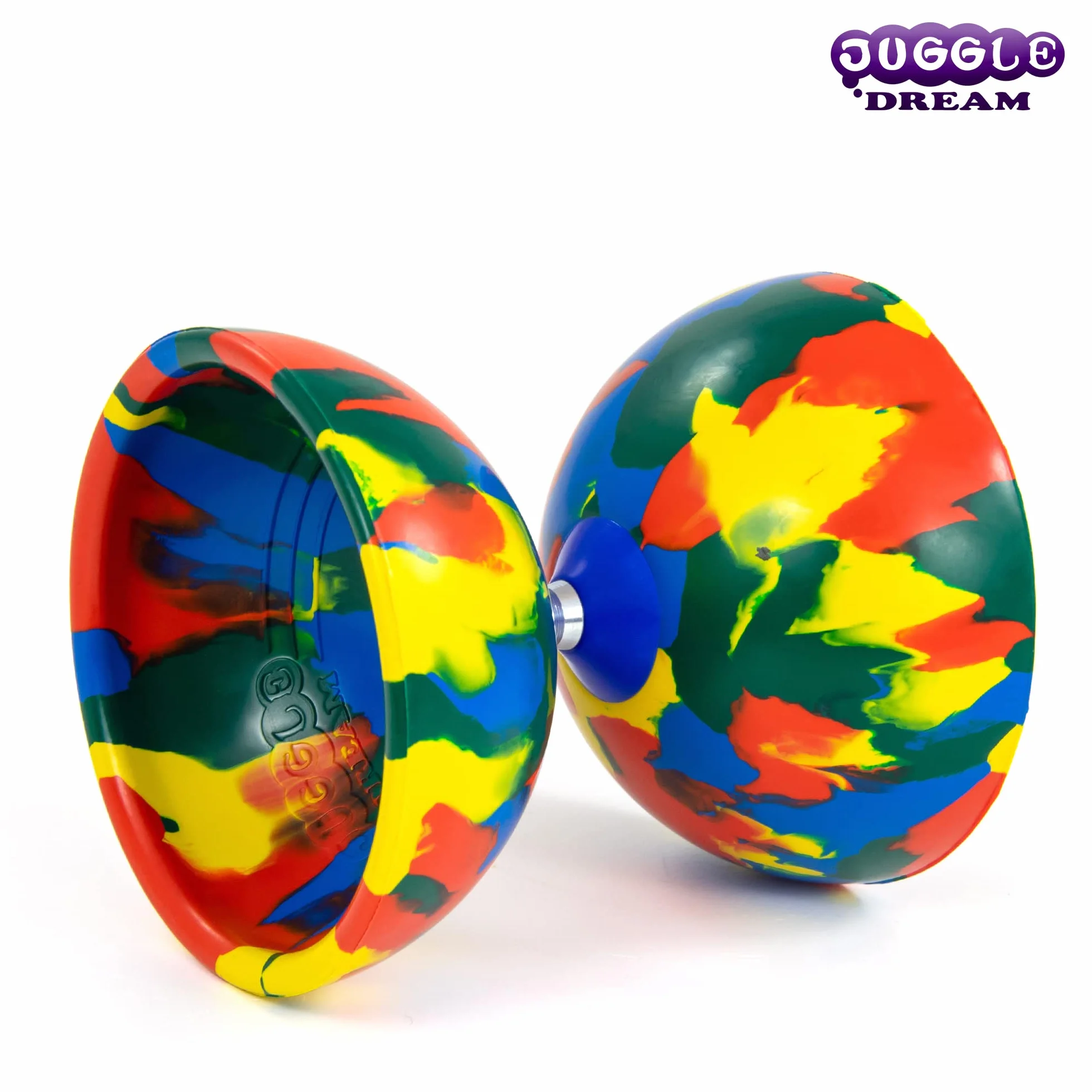 Juggle Dream Jester Diabolo Set da Giocoliere con Bacchette in Fibra e Video di Apprendimento Online, Giocattolo da Giocoleria (Multicolore)