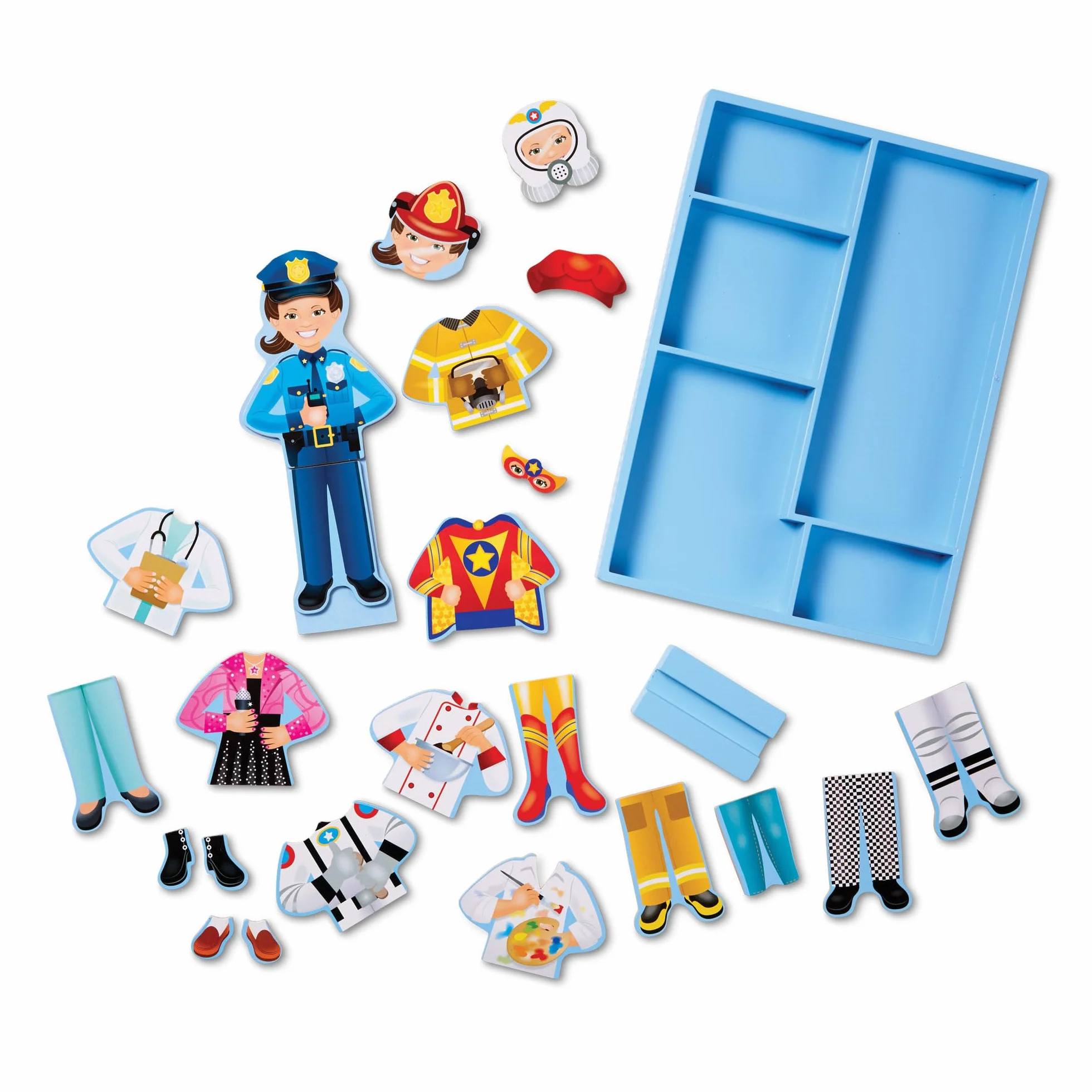 Melissa & Doug Gioco Calamite Bambola da Vestire - Julia | Giochi Magnetici per Bambini 3 Anni su | Giochi Calamite Bambola di Legno Crea La Moda | Bambole con Vestiti da Cambiare