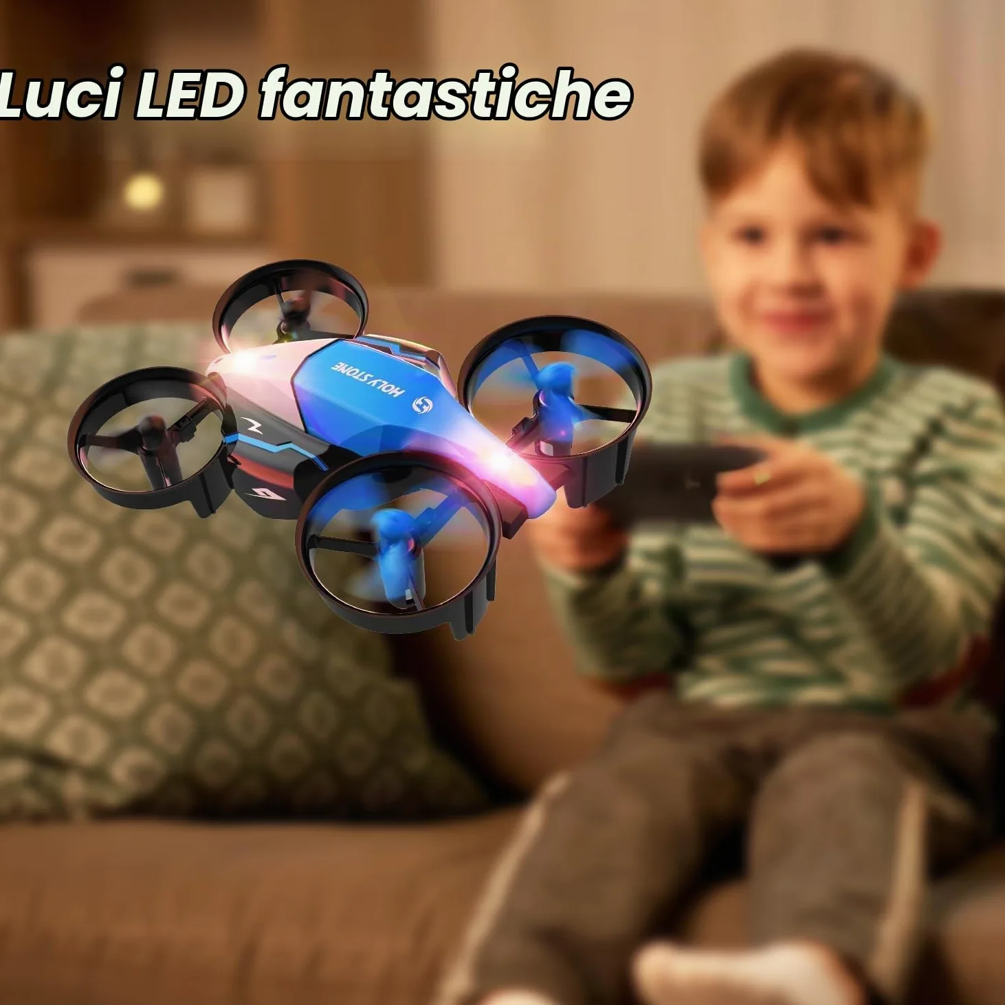 Holy Stone HS210F Drone per Bambini, RC 2 in 1 con Mantenimento Altitudine | con Flip 3D, 3 Velocità, Protezione Eliche, Facile da Pilotare, Regalo per Bambini
